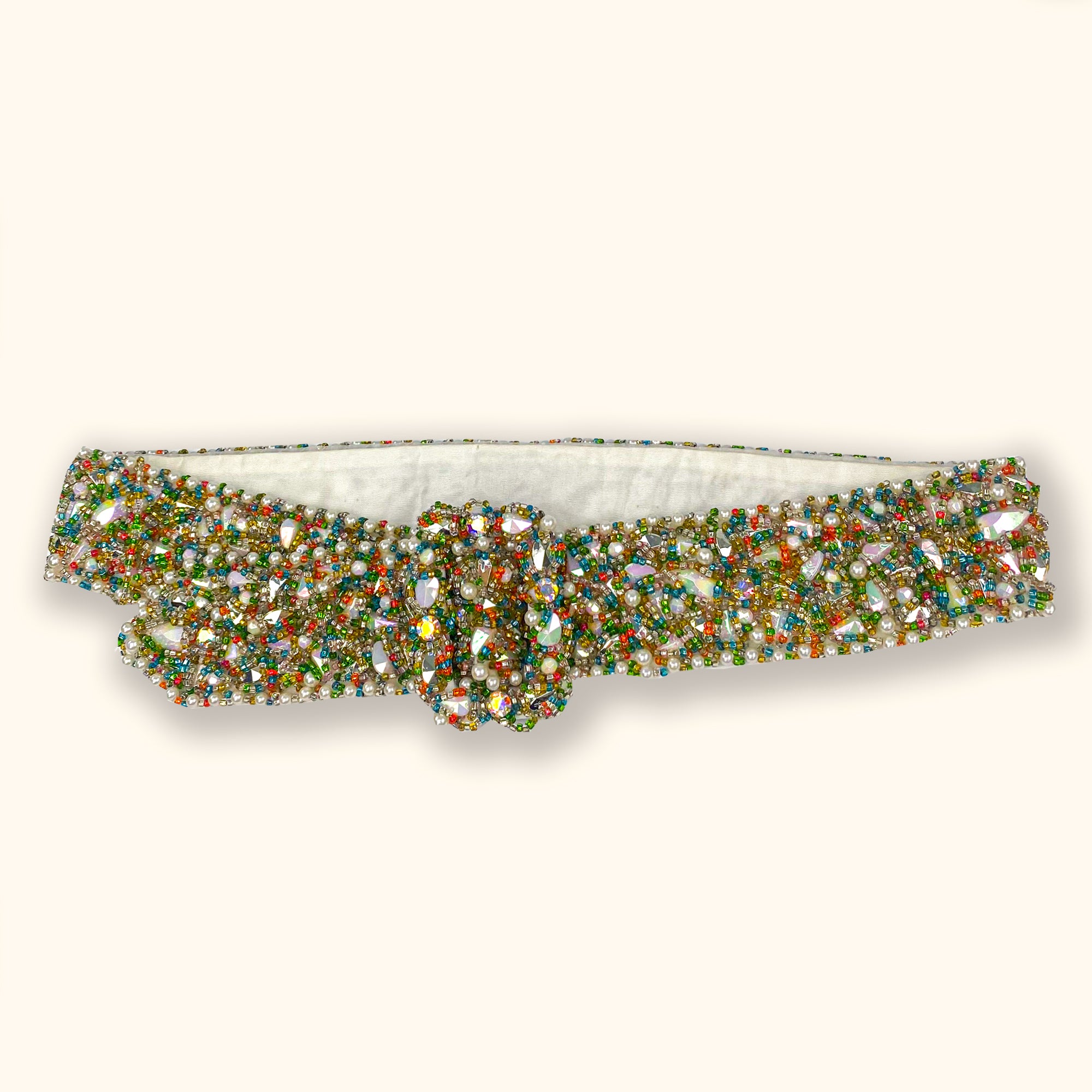 Sparkly Sequin Belt with Large Buckle - - Sunglasses