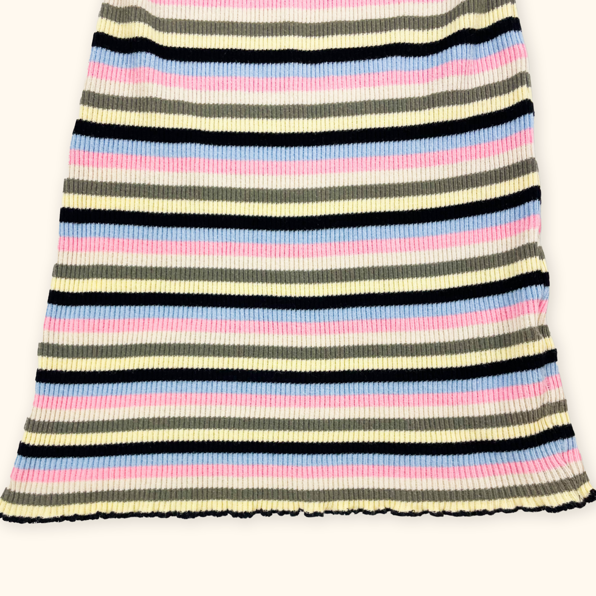 Topshop Striped Ribbed Bodycon Cami Dress - Size 6 Topshop