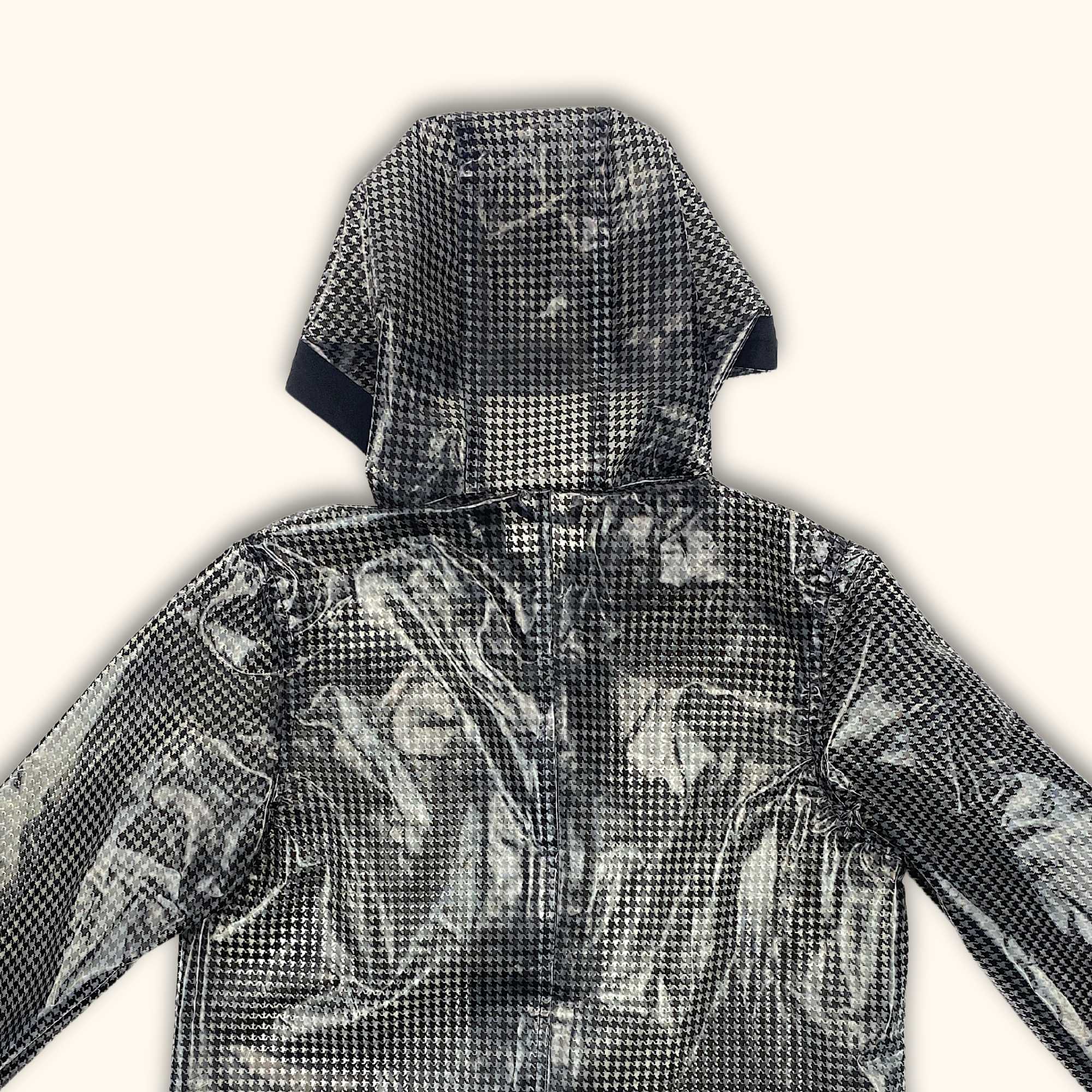 Urban Bliss Houndstooth Grey Clear Raincoat - Size 8 -  - Coats & jackets