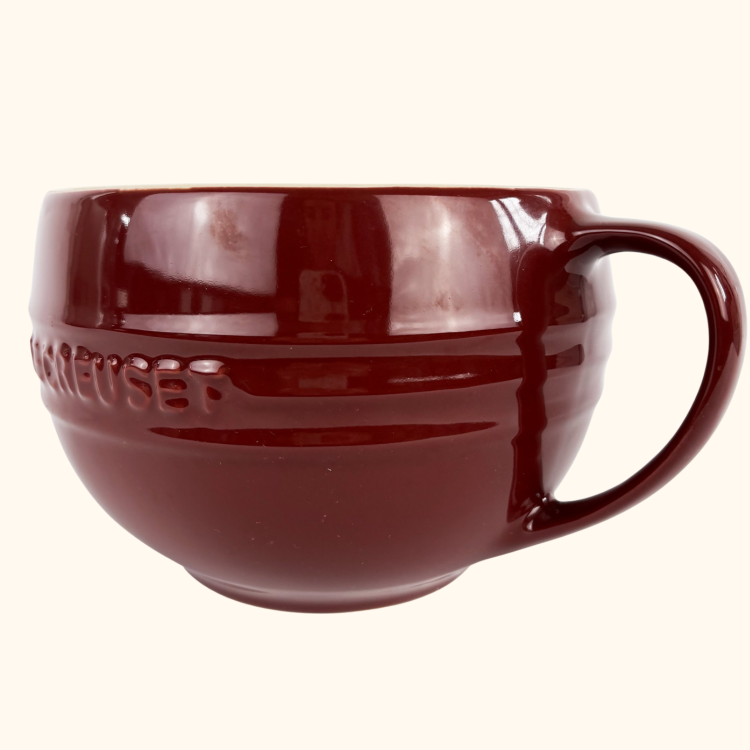Le Creuset Stoneware Cerise Dark Red Mixing Jug 2L - - Kitchenware