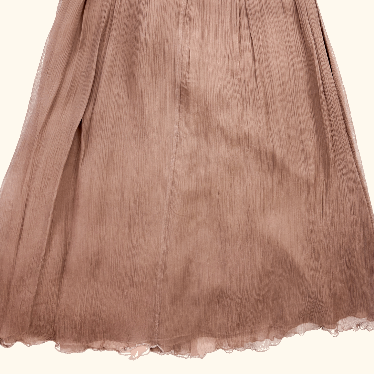 Kookai Whimsyfairy Pink and Brown Ruffle Cami Dress - Size 8 Kookai