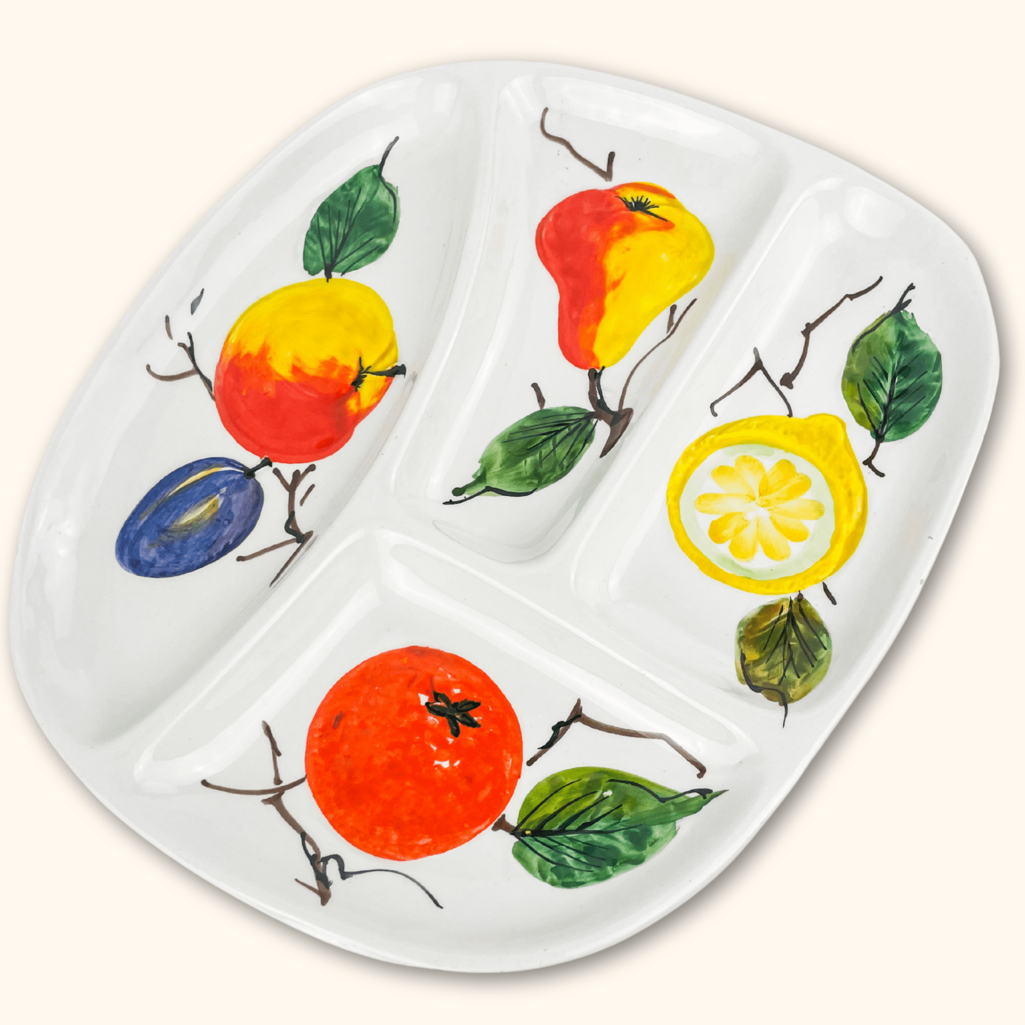 Italian Section Fruit Platter Sunshine Thrift