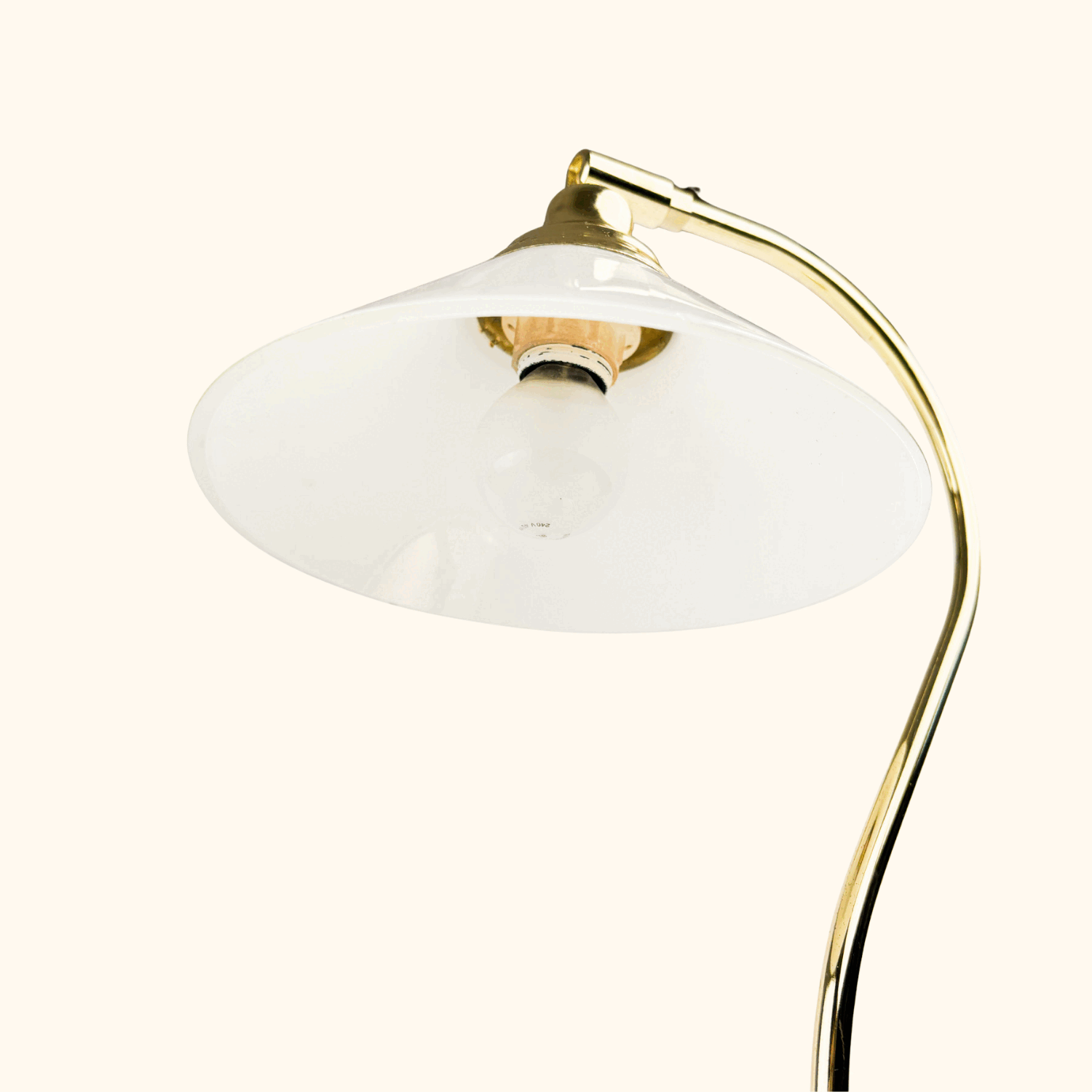 Vintage IKEA Brass Tone Korby Table Lamp IKEA