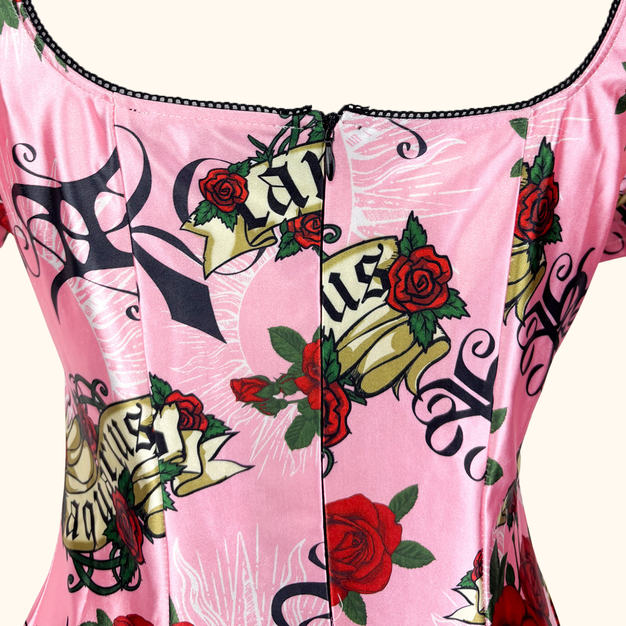 Jaded London Horoscope Satin Pink Dress - Size 10 - - Dresses