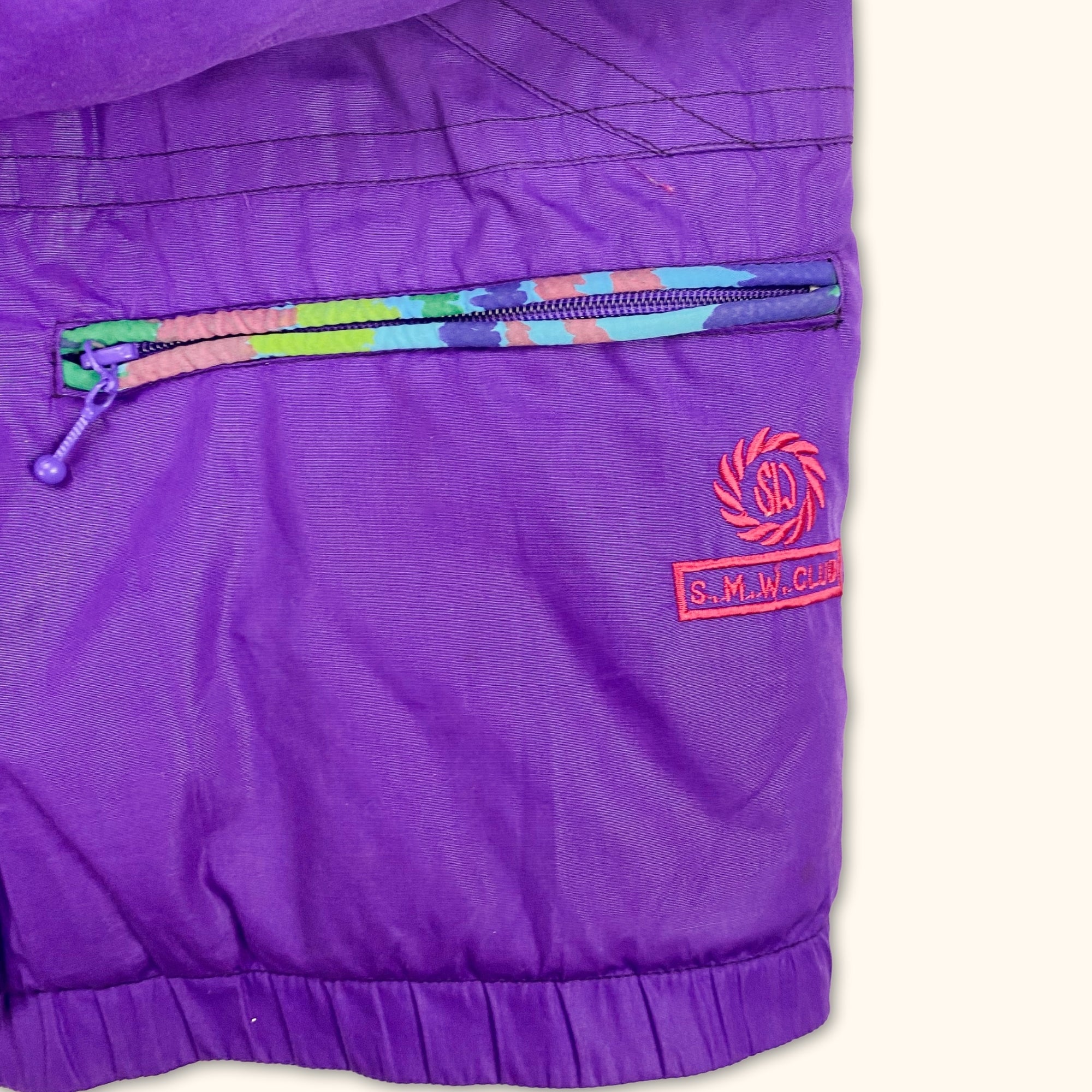 Vintage Italian Purple Padded Coat - Size Medium -  - Coats & jackets