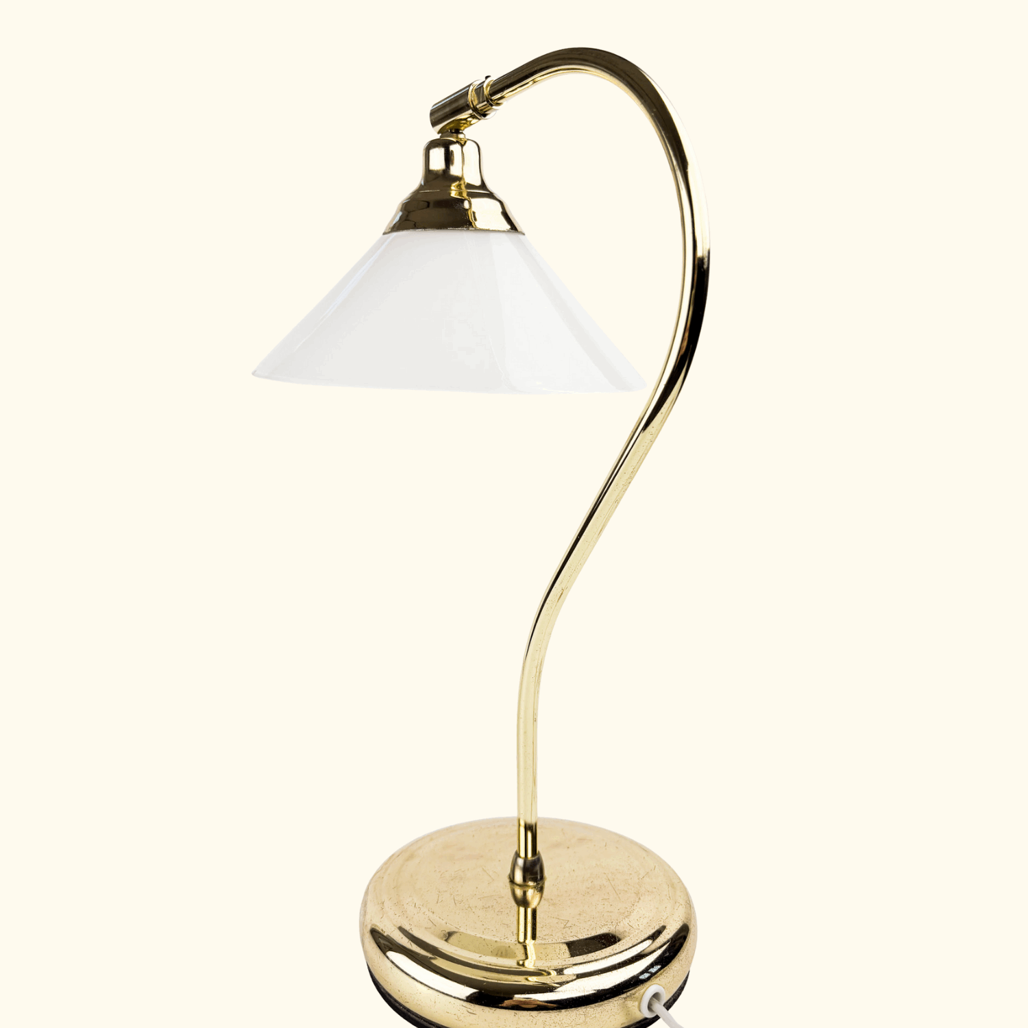 Vintage IKEA Brass Tone Korby Table Lamp IKEA