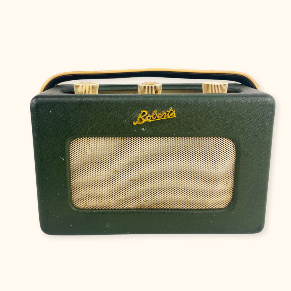 Roberts 1960s R200 Vintage Transistor Radio Green - - Decoration