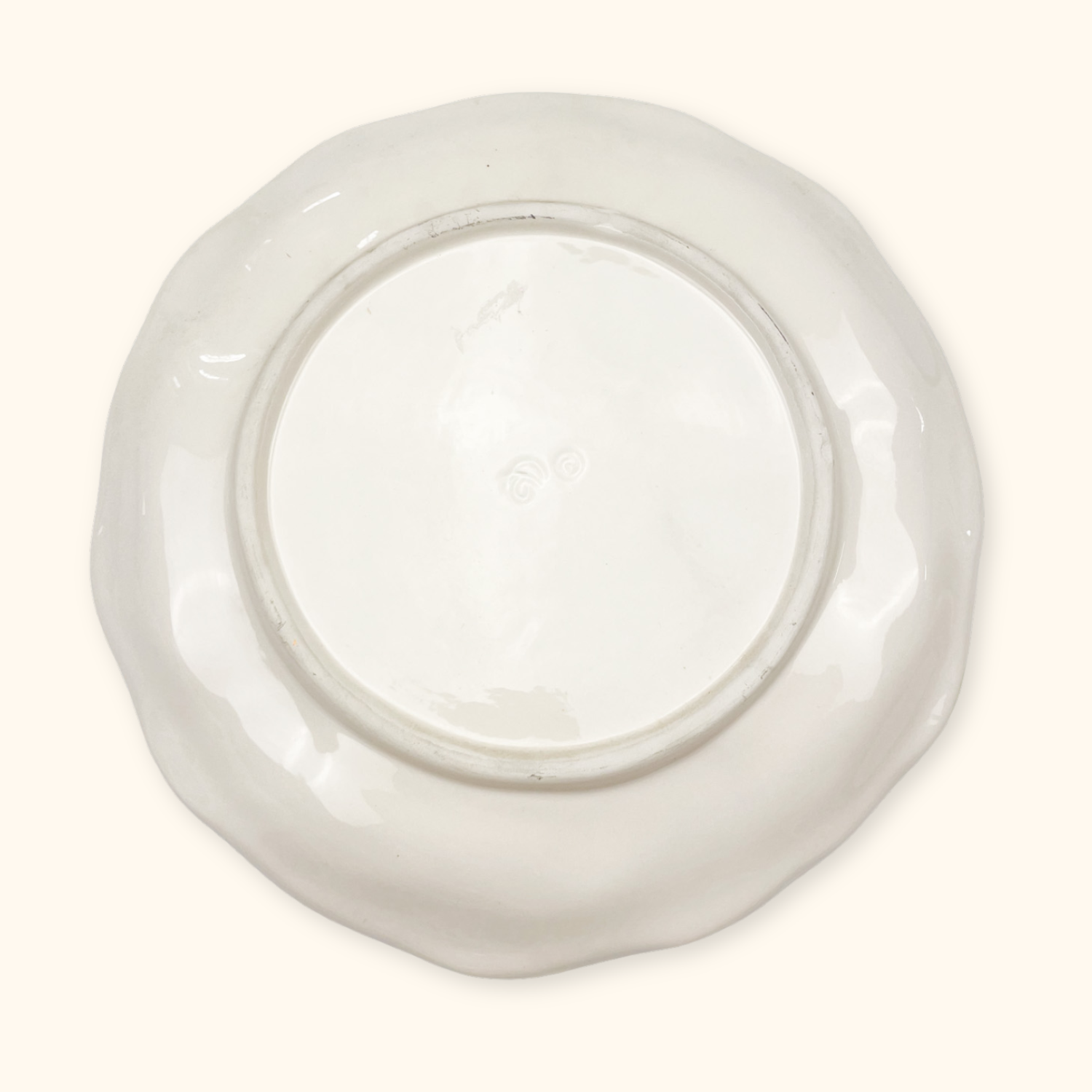 Vintage 1970s Apple Round Serving Plate Sunshine Thrift