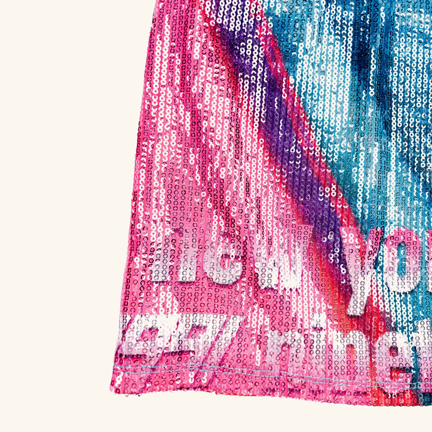 Urban Outfitters Multi-Coloured Graphic Sequin Skirt - Size Large