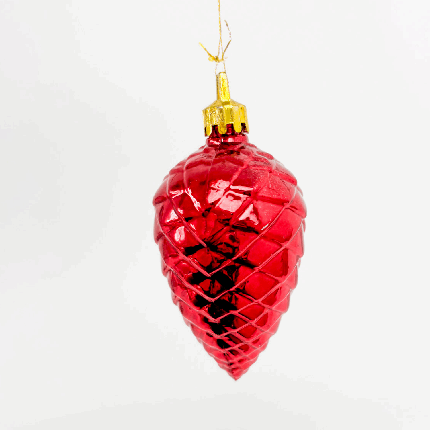 90s Inspired Red Shatterproof Baubles Set of 11 Sunshine Thrift