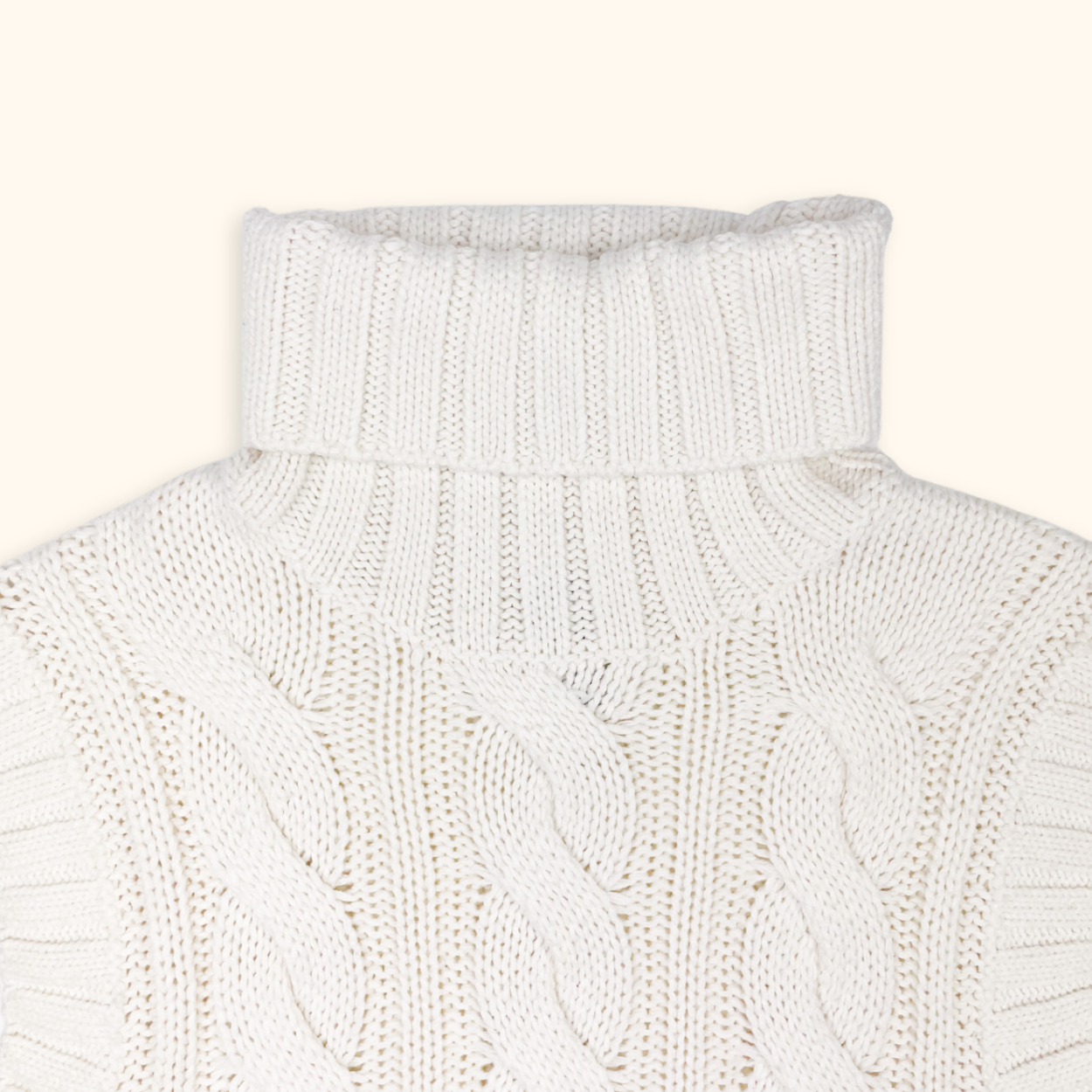 H&M Cream Cable Knit Sweater Vest - Size XS H&M