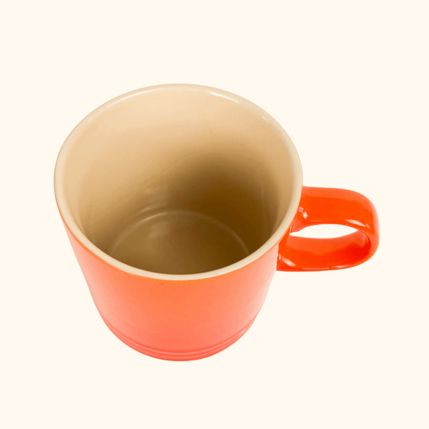 Le Creuset Volcanic Orange Stoneware Mug 350ml - - Kitchenware