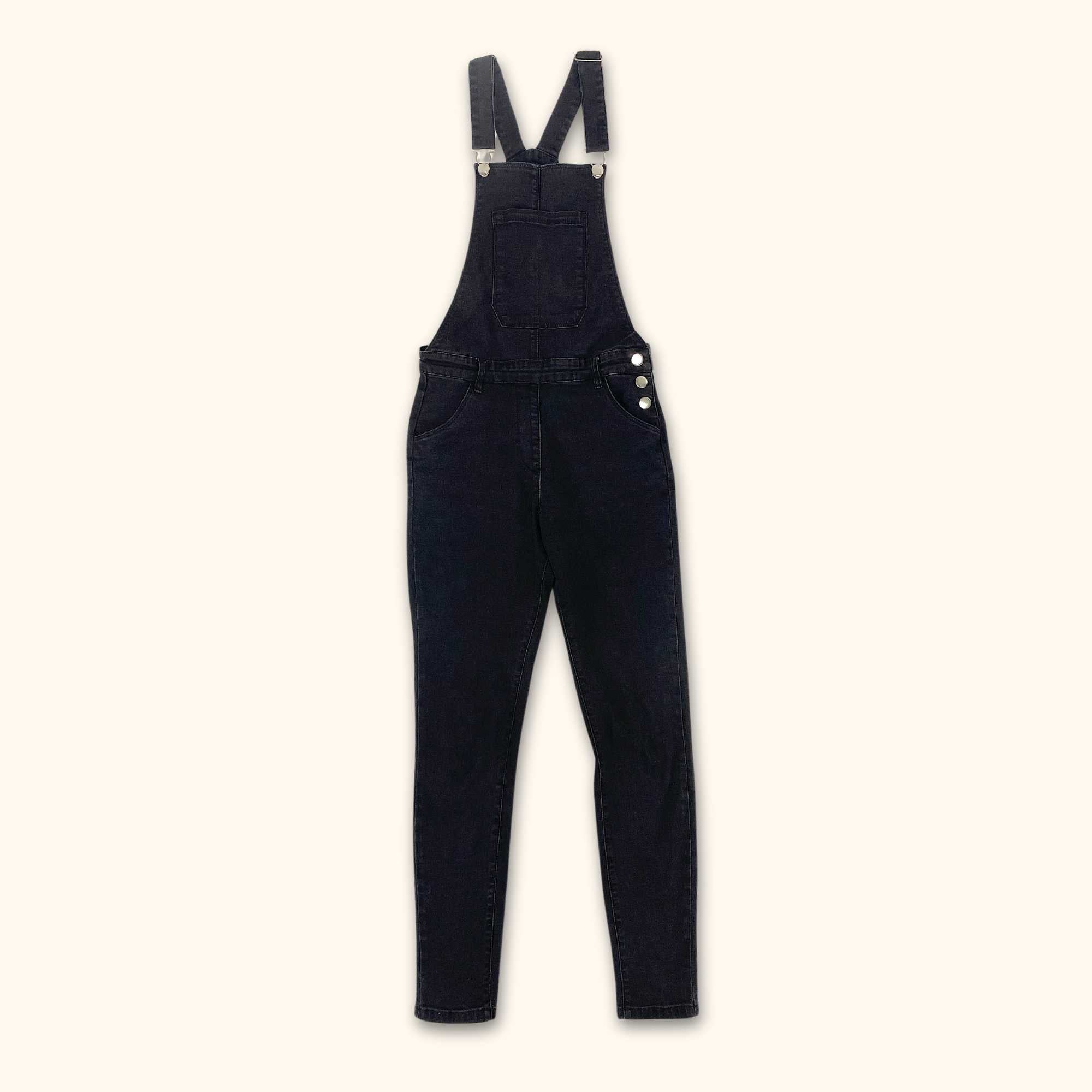 Joe Browns Black Denim Dungarees - Size 10 - - Dungarees