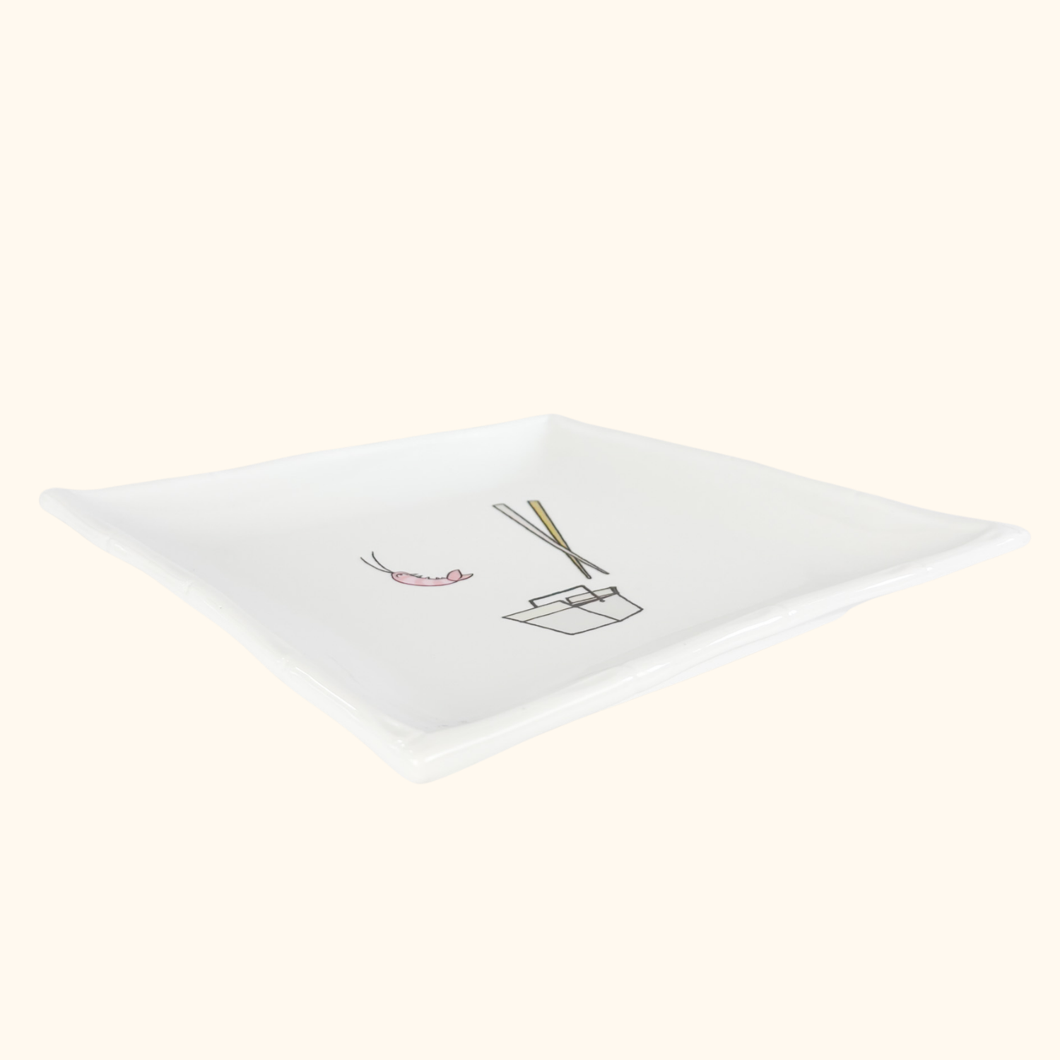 Jessica Glickman Take Out Signature Home Bamboo Square Plate Jessica Glickman