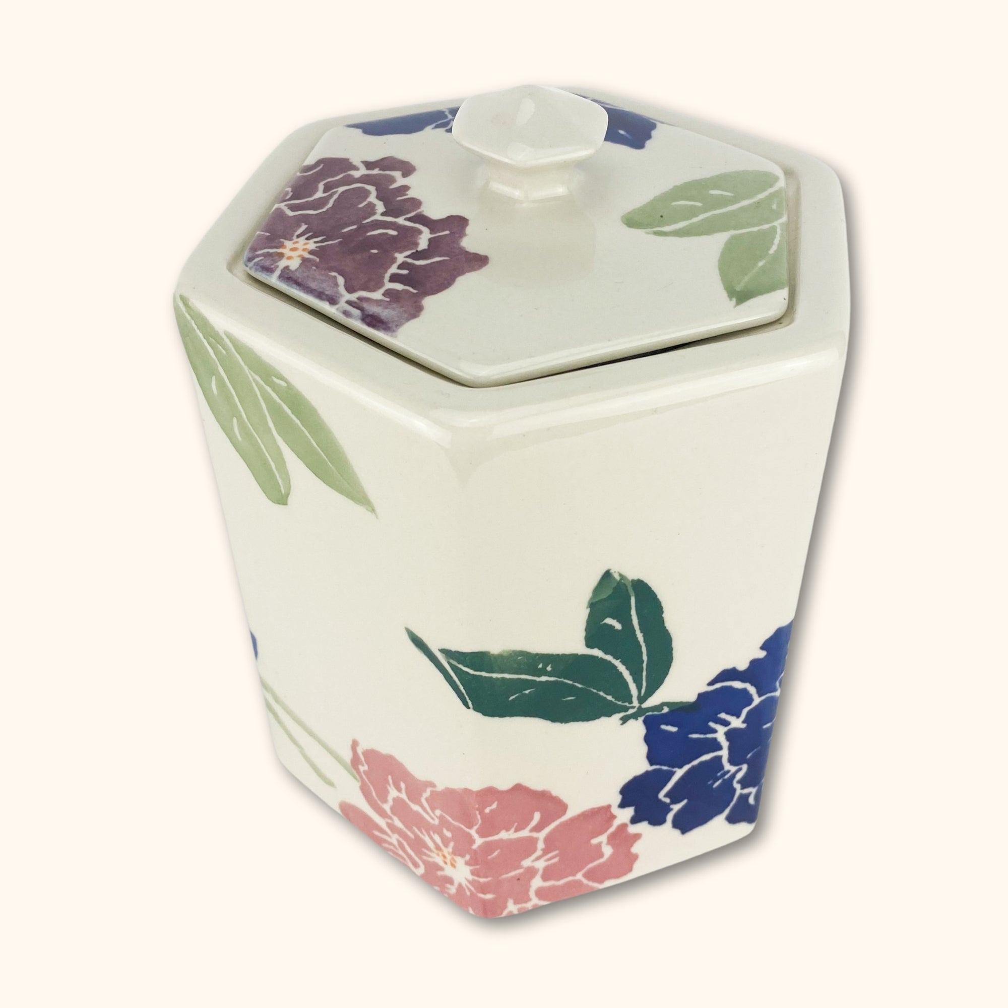 Royal Winton Floral Tea Jar - - Kitchenware
