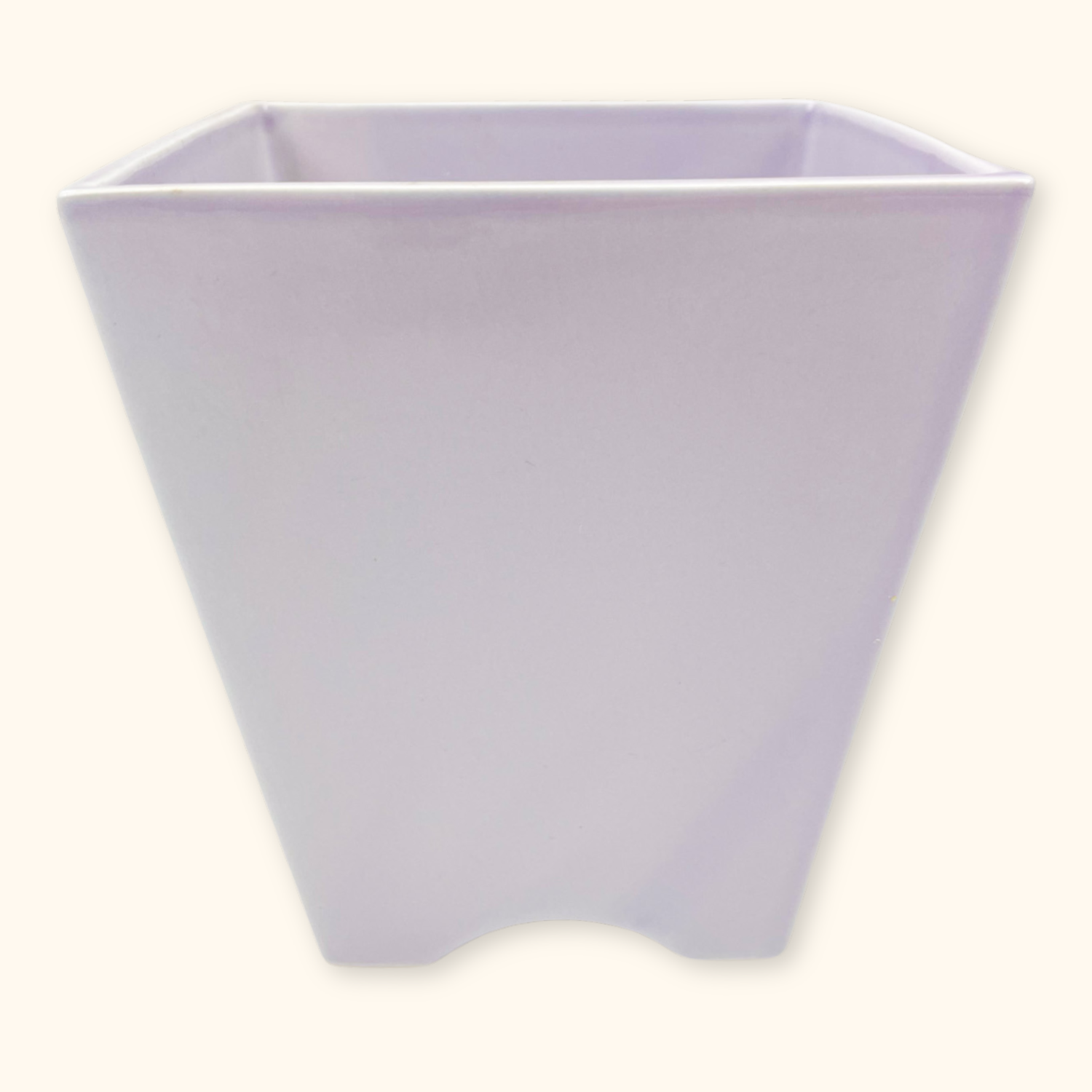 Lilac Purple Vintage Square Ceramic Planter Sunshine Thrift