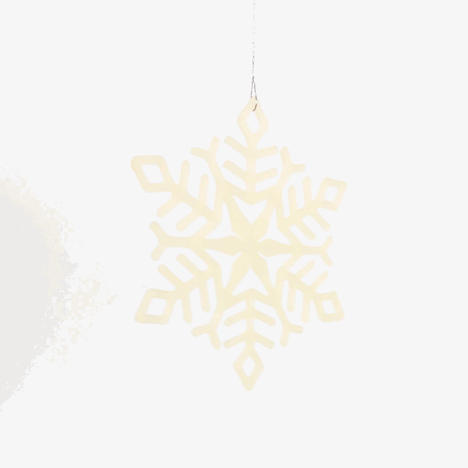 Silver and White Christmas Tree Decorations Mixed Set of 8 Sunshine Thrift