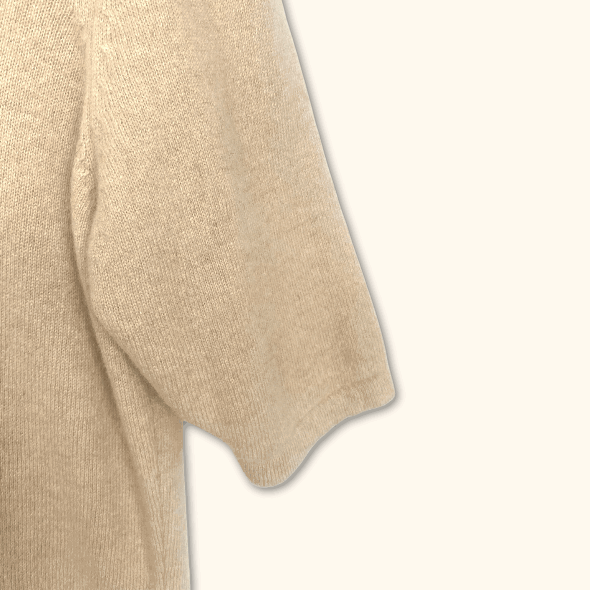 Cashmere Midi Dress Cream - Size Medium - - Dresses