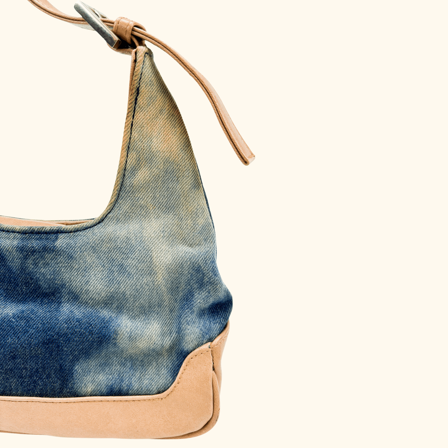 Blue Denim Tie Die Shoulder Bag Sunshine Thrift