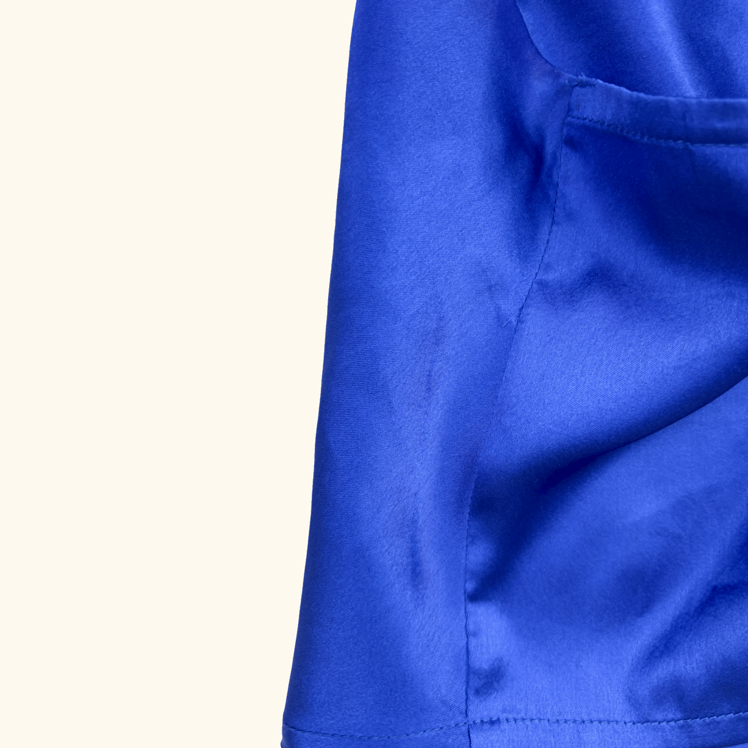 Omnes Royal Blue Satin Cami Top - Size 8