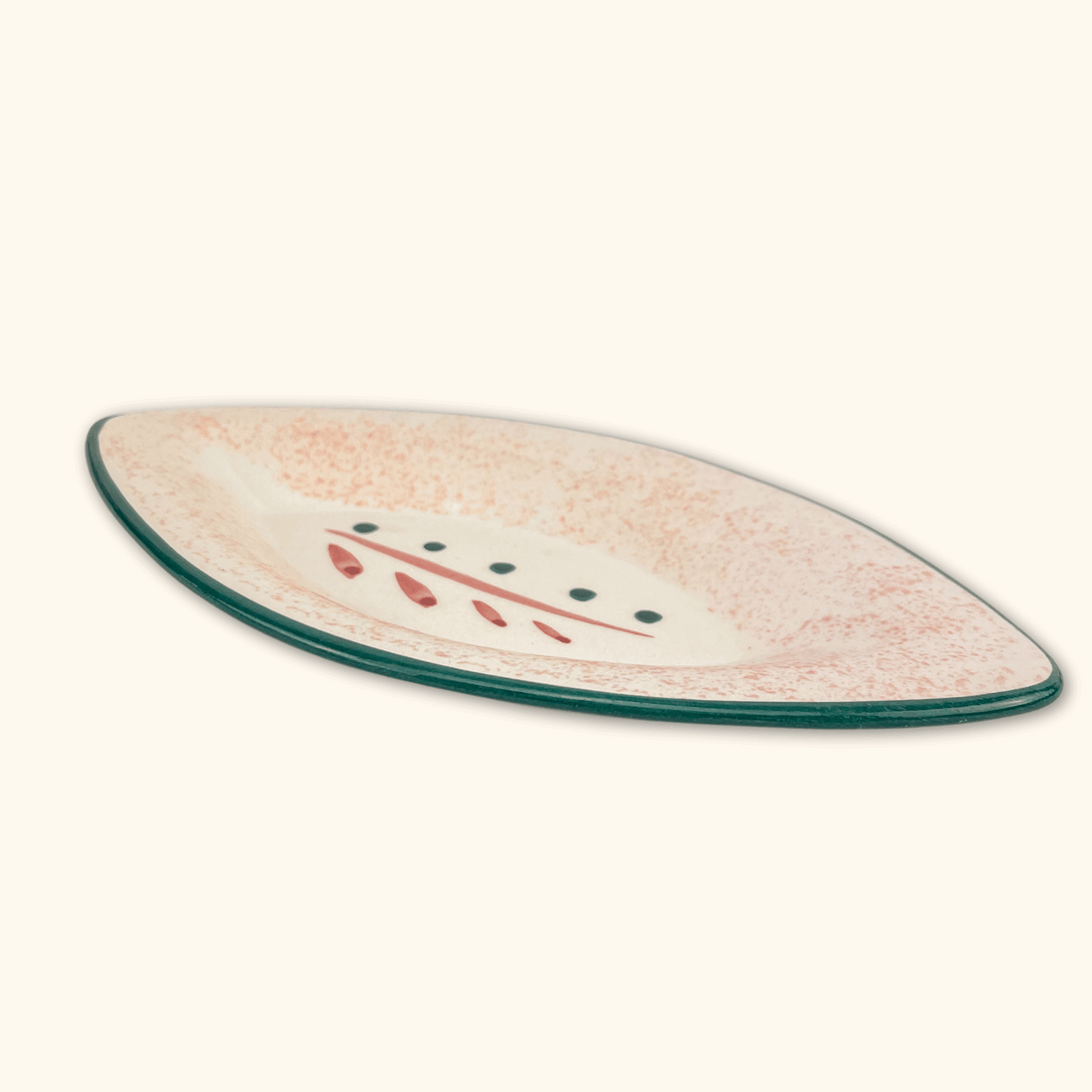 Leaf Shaped Ceramic Soap Dish -  - Soap dish