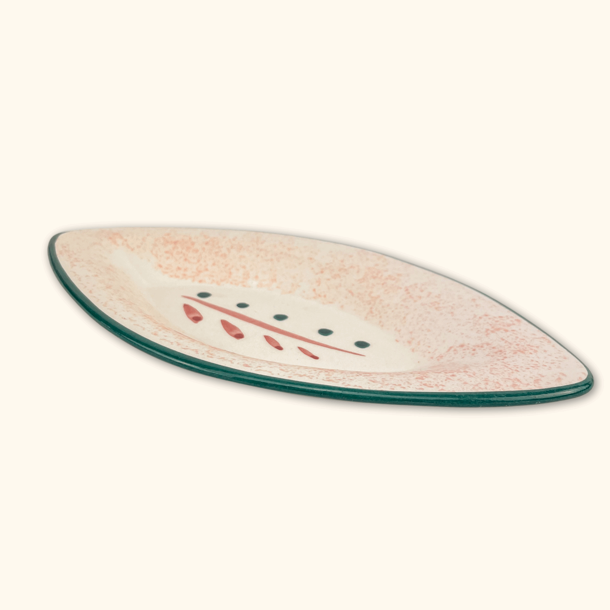 Leaf Shaped Ceramic Soap Dish - - Soap dish