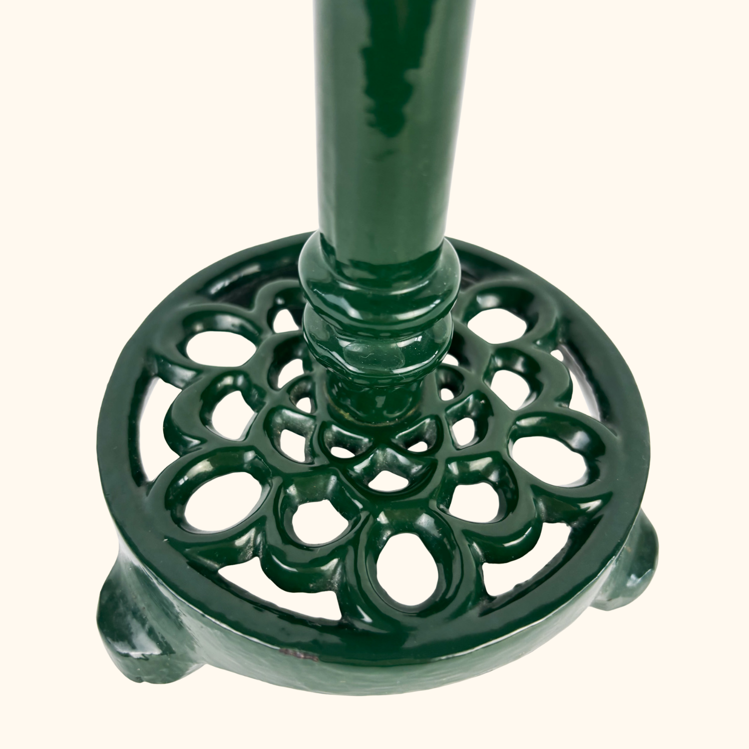 Dark Green Cast Iron Kitchen Roll Holder - - Kitchenware