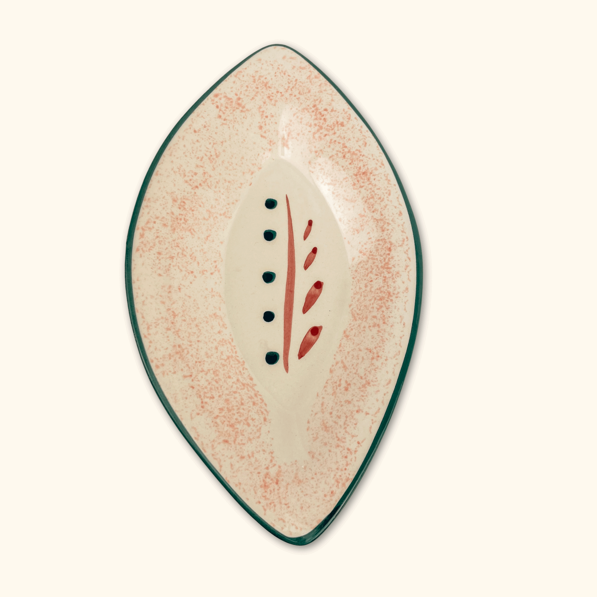 Leaf Shaped Ceramic Soap Dish - - Soap dish