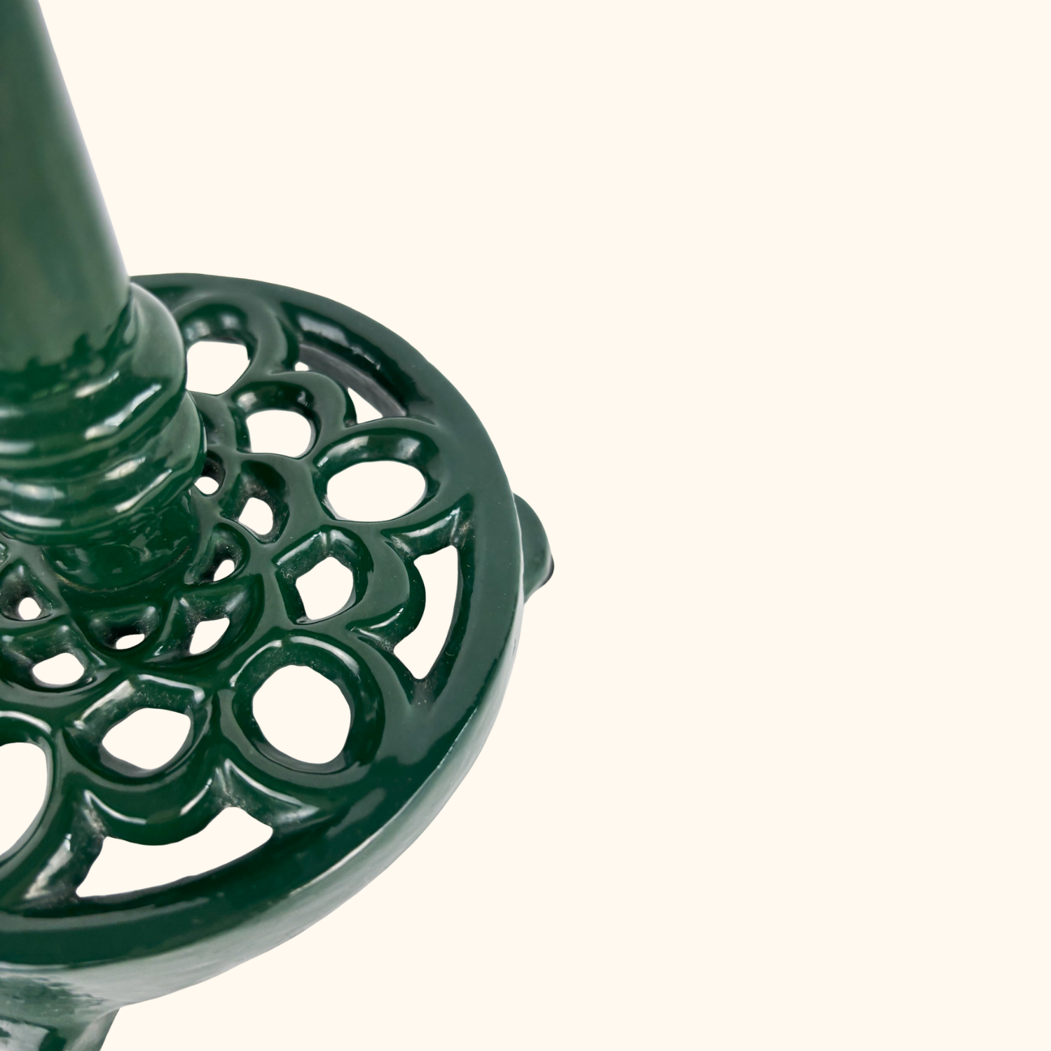 Dark Green Cast Iron Kitchen Roll Holder - - Kitchenware