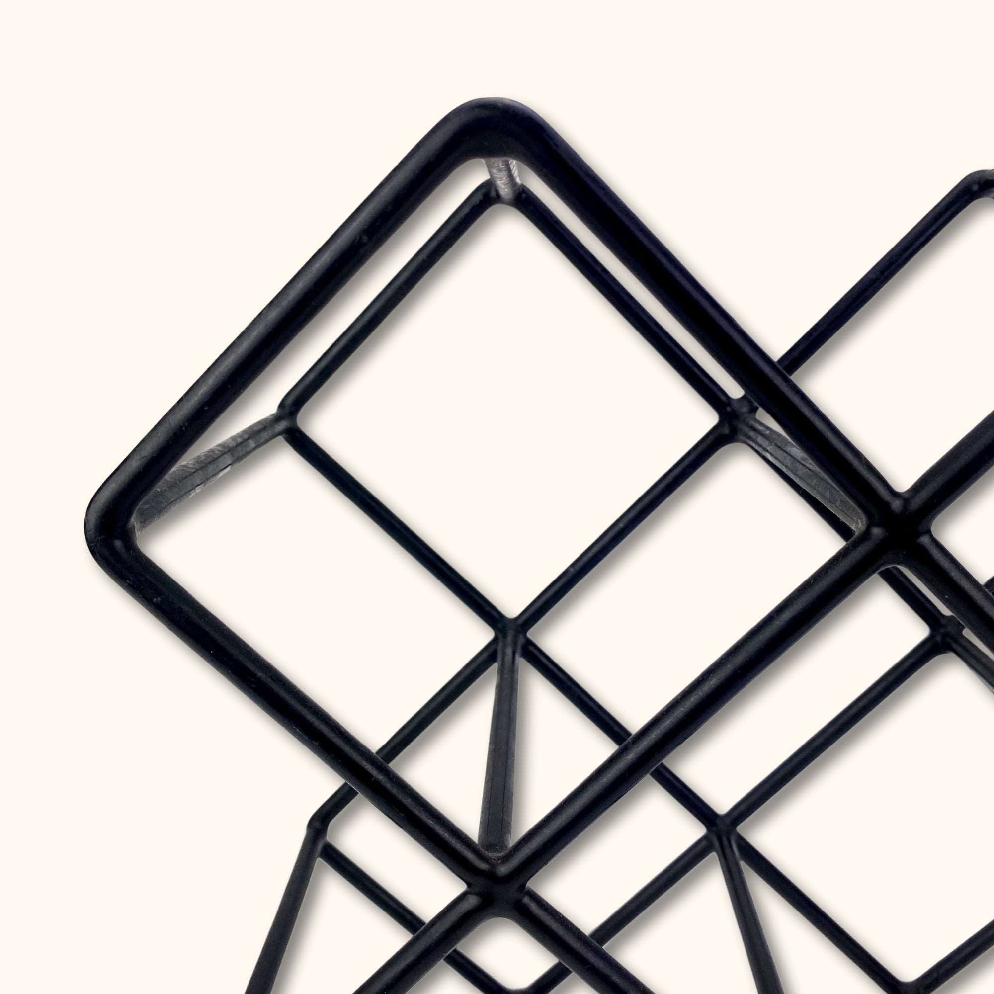 Black Metal Wine Rack for 8 Bottles -  - Wine racks