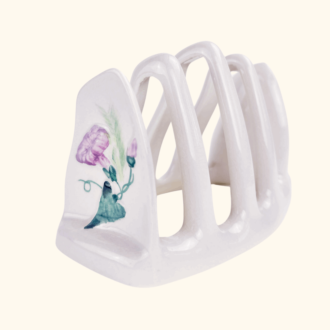 Carlton Ware Morning Glory Lilac Ceramic Toast Rack Carlton Ware