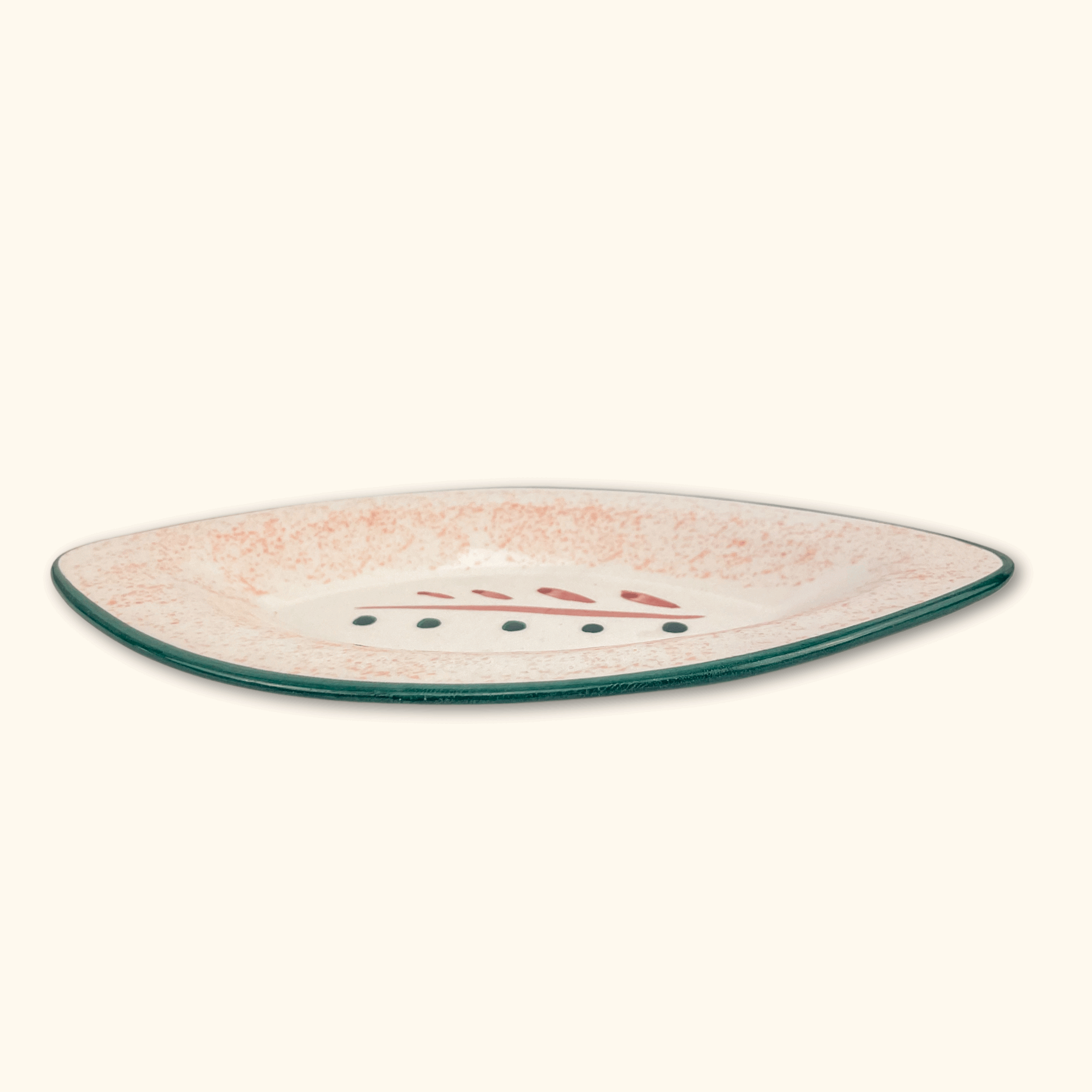 Leaf Shaped Ceramic Soap Dish - - Soap dish