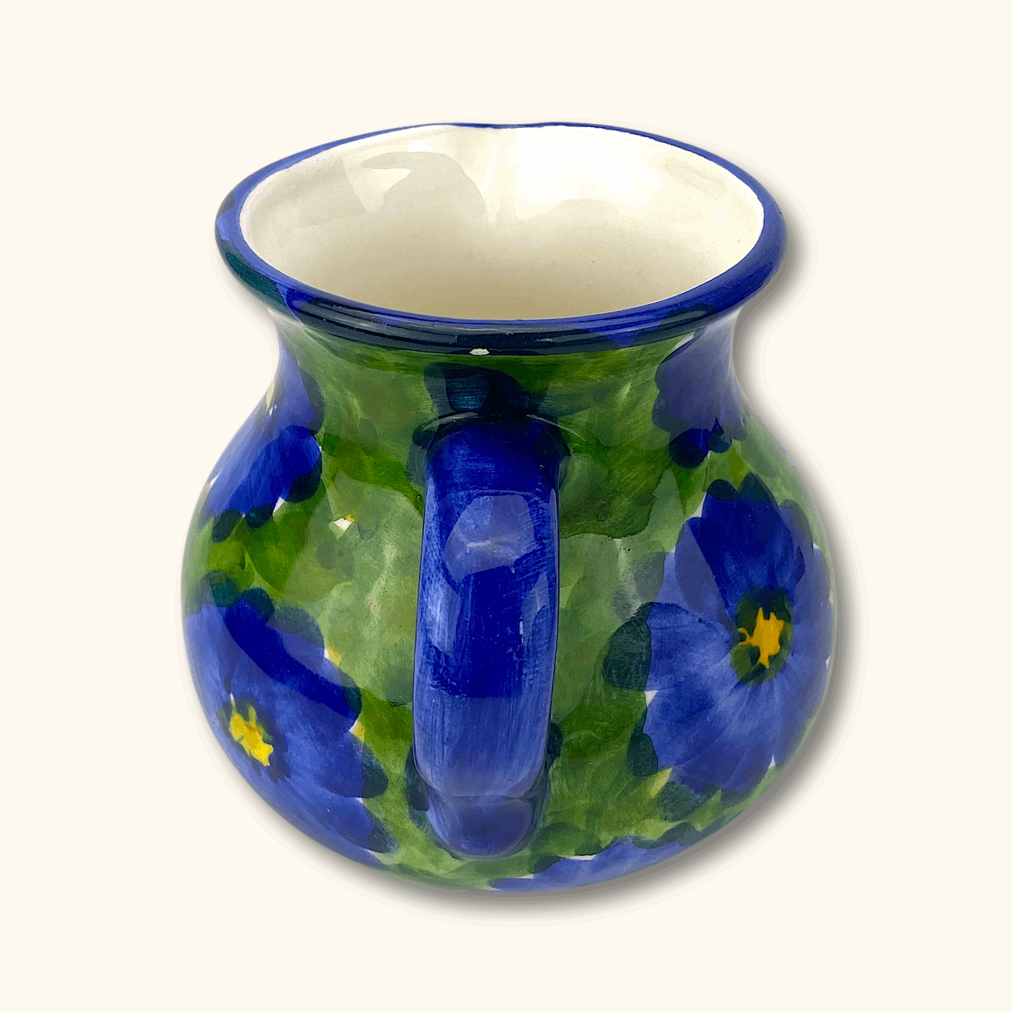 Blue Daisy Flower Large Jug -  - Jugs