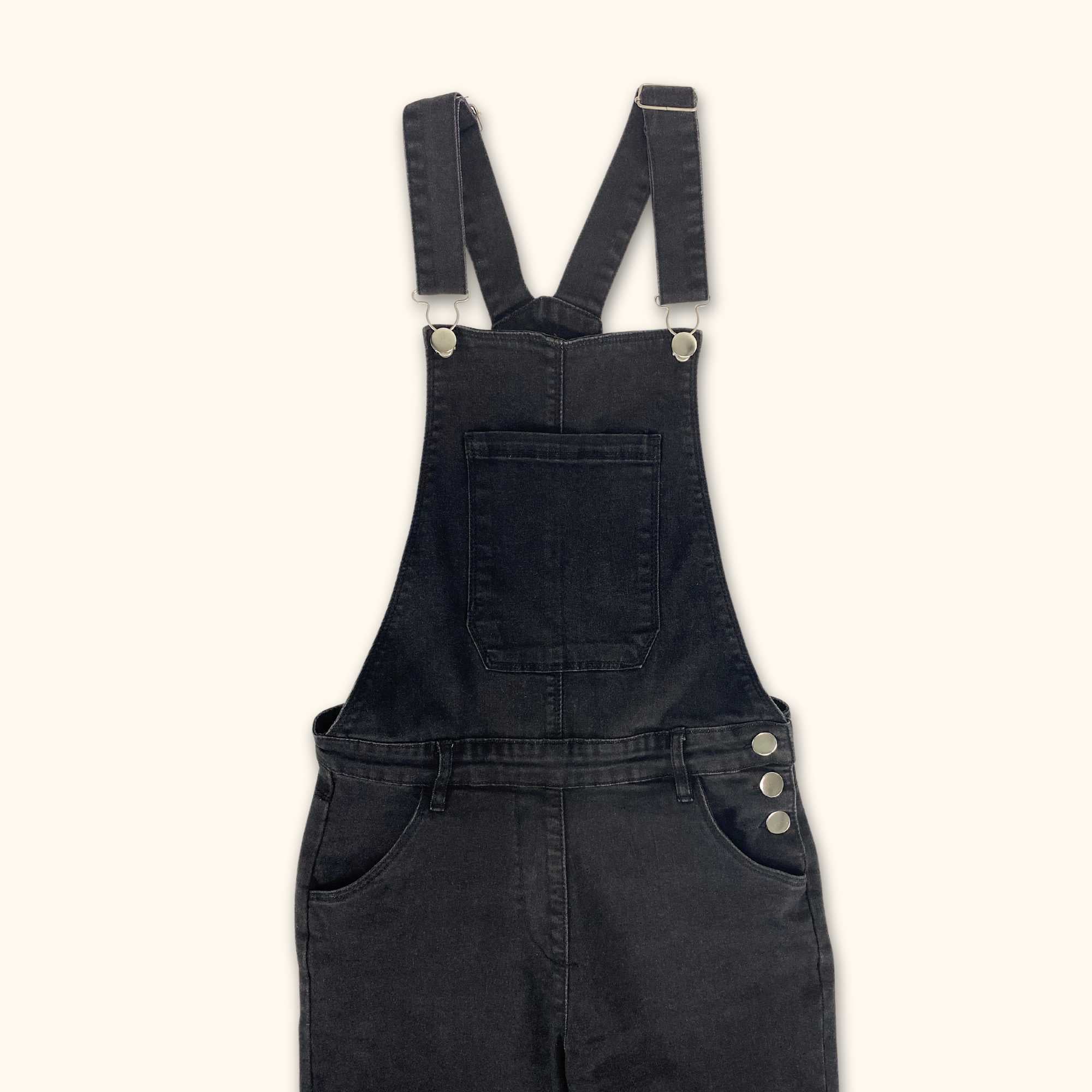 Joe Browns Black Denim Dungarees - Size 10 - - Dungarees