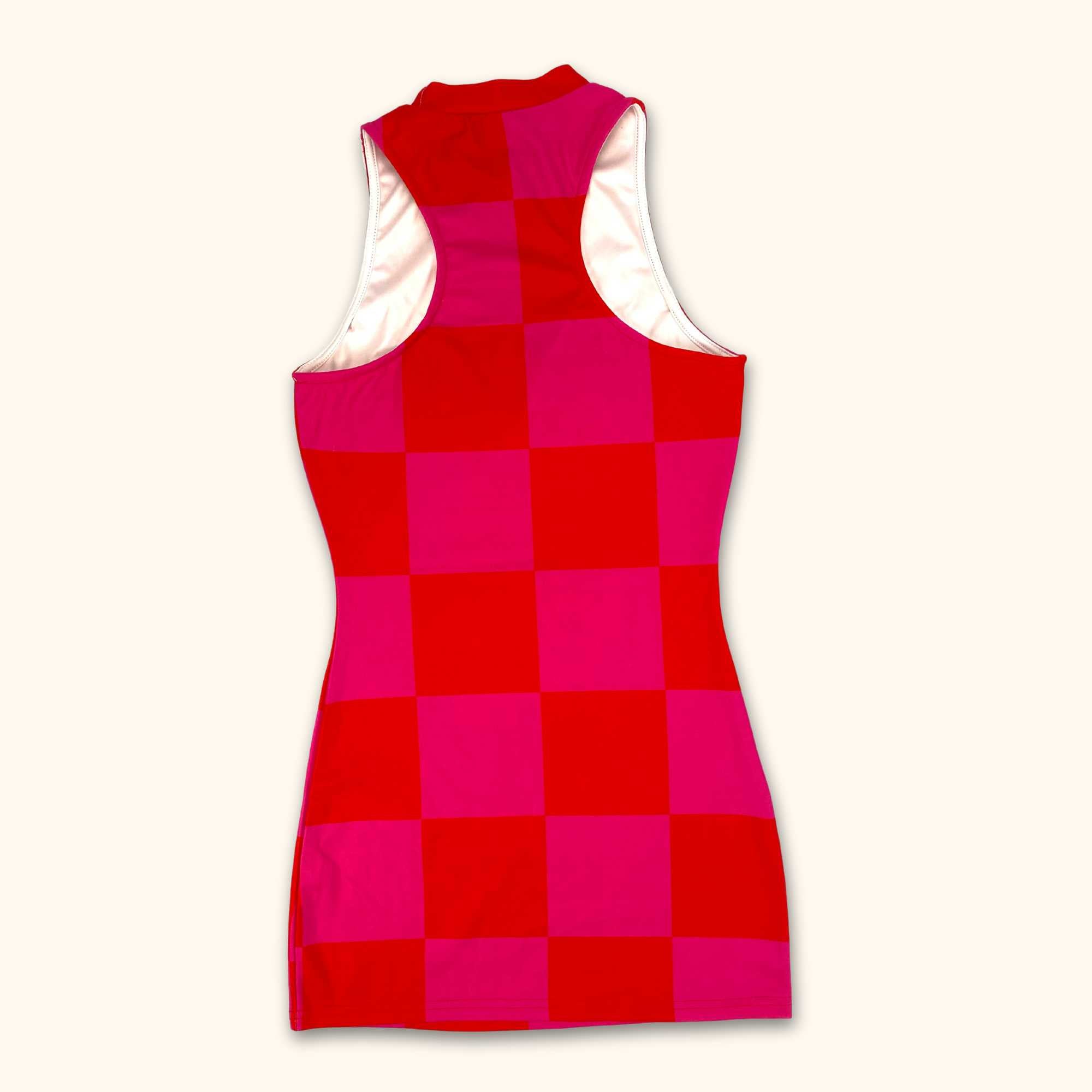 Murci Pink and Red Sleeveless Bodycon Dress - Size 8 - - Dresses
