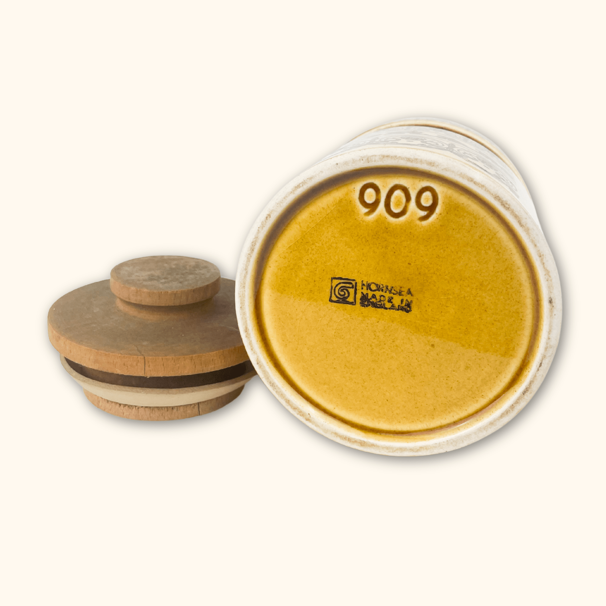 Hornsea C-Scroll Spice Jars Marjoram Hornsea