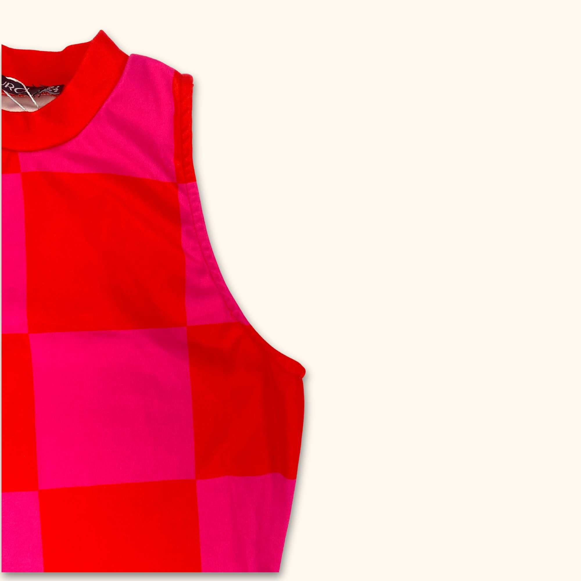 Murci Pink and Red Sleeveless Bodycon Dress - Size 8 - - Dresses
