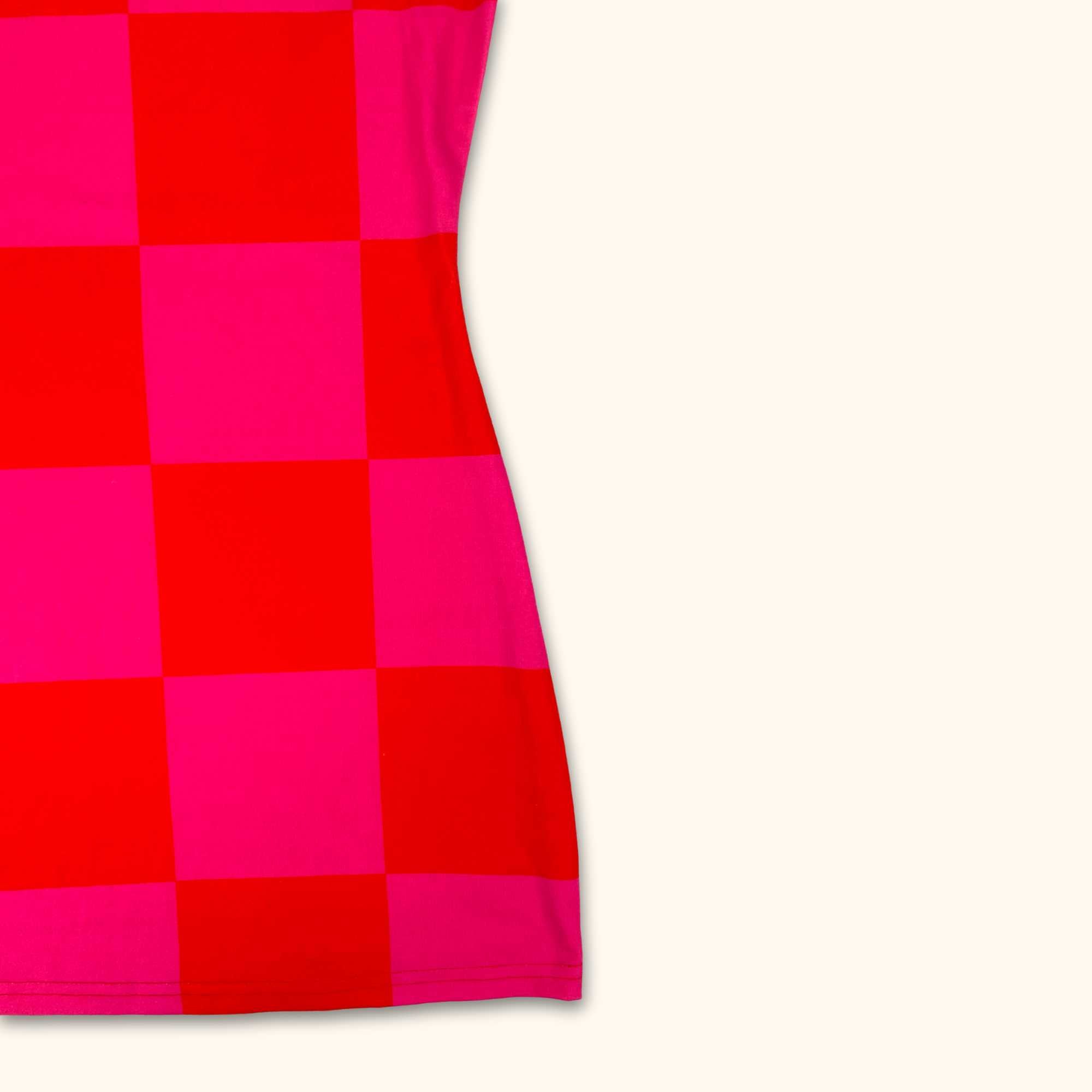 Murci Pink and Red Sleeveless Bodycon Dress - Size 8 - - Dresses