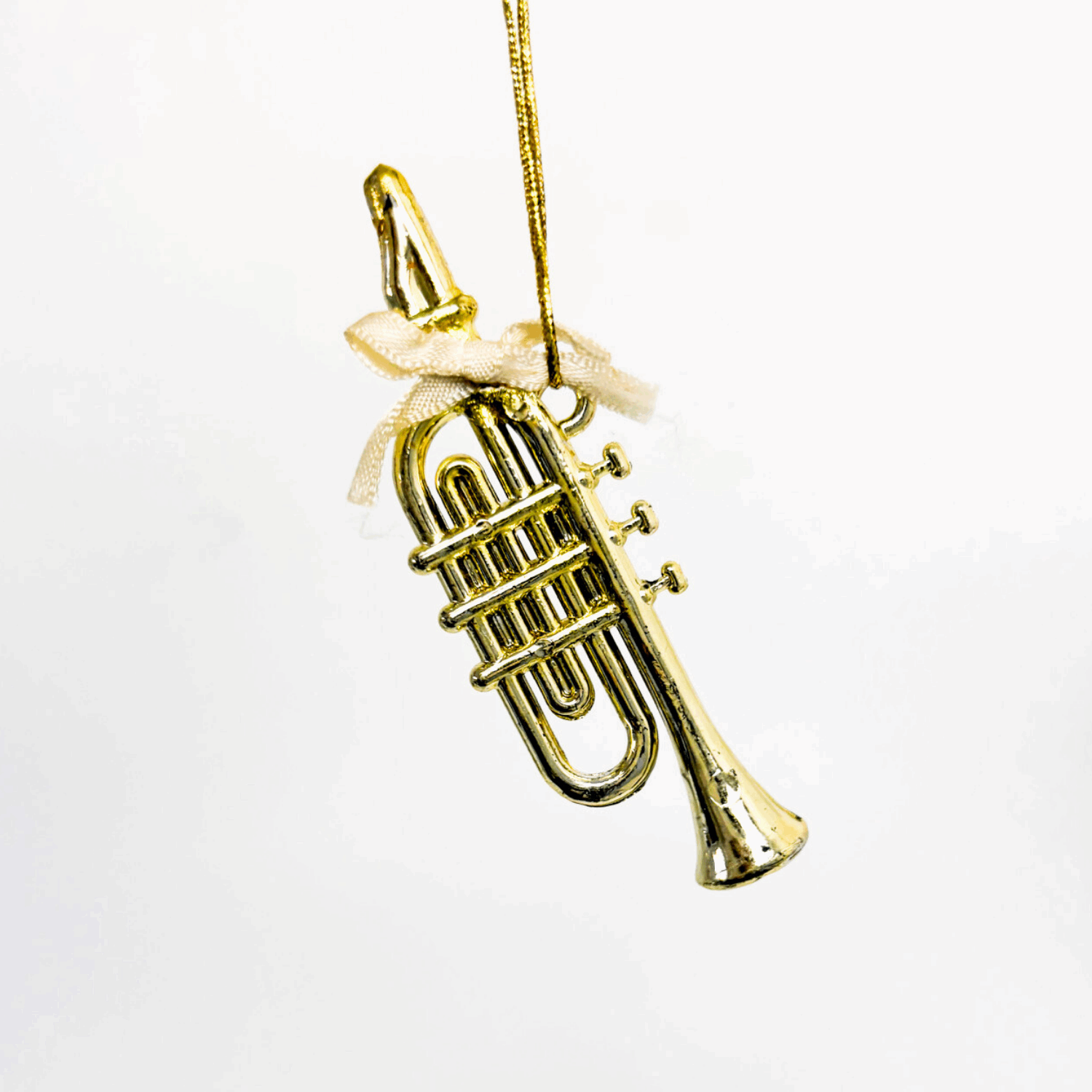 Vintage 90s Music Instrument Christmas Baubles Set of 8 Sunshine Thrift