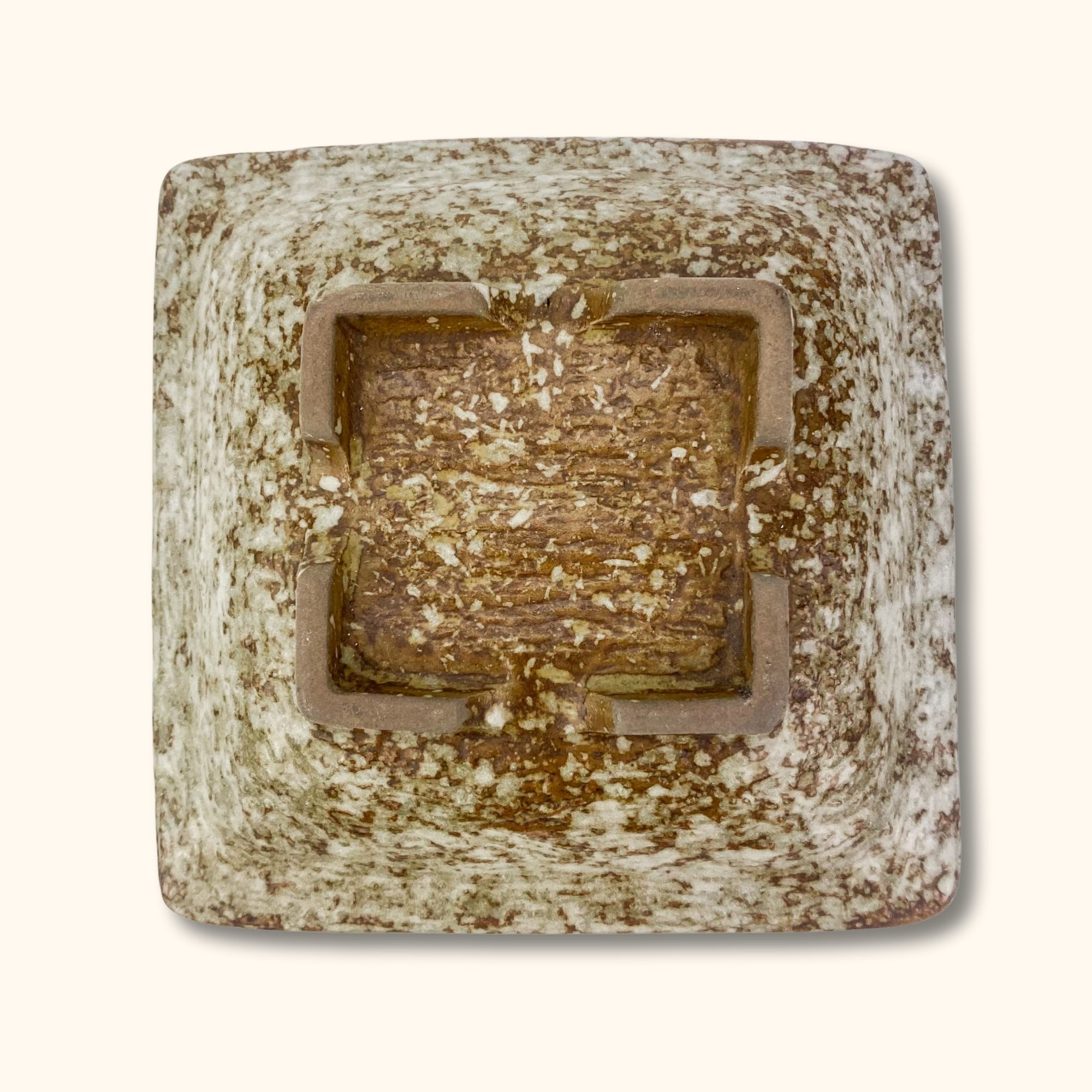 Teal and Brown Stone Square Soap Dish -  - Soap Dish