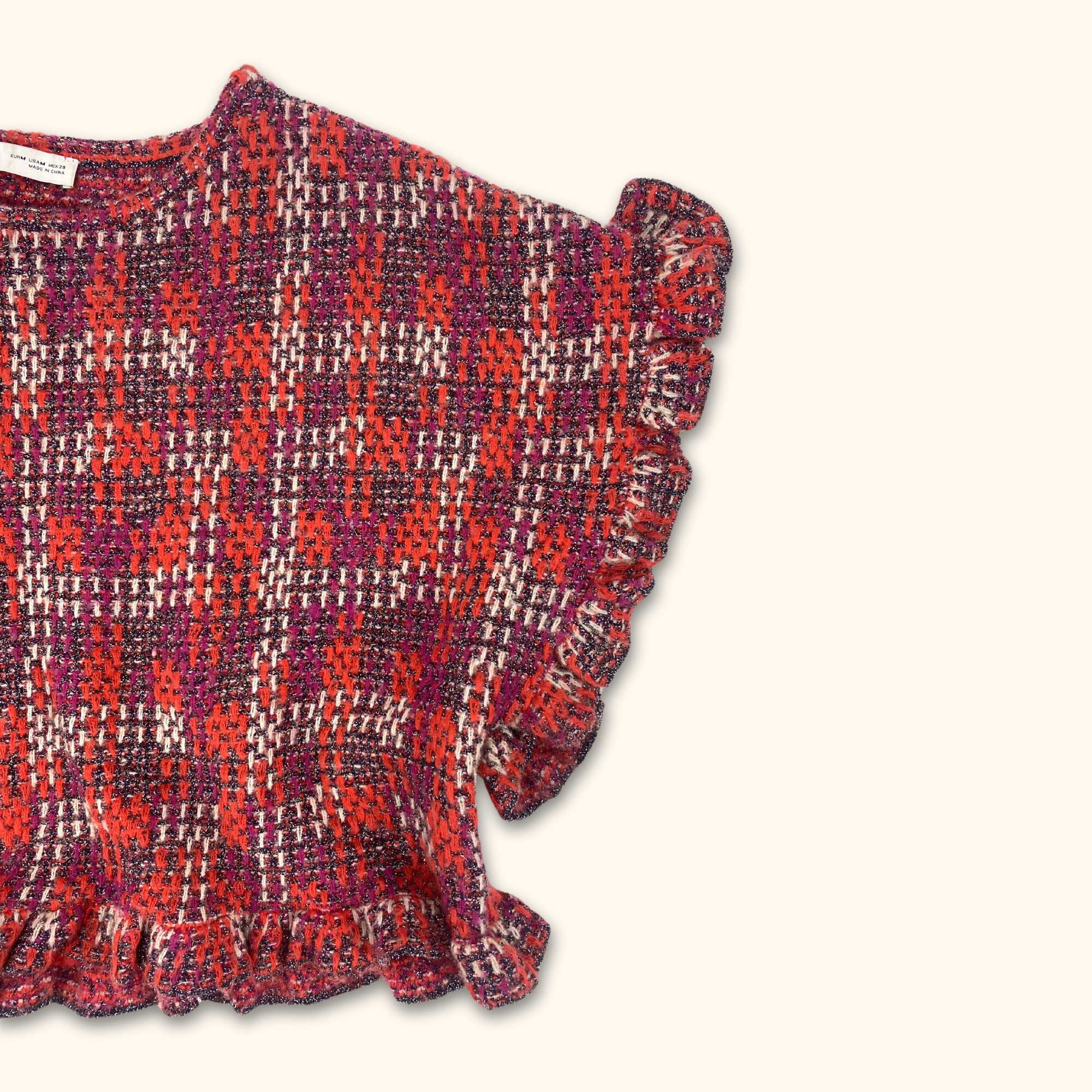 Zara Pink Sparkle Top Co-ord - Size Medium - - Co-ords