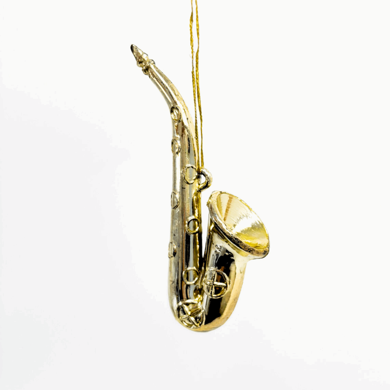 Vintage 90s Music Instrument Christmas Baubles Set of 8 Sunshine Thrift