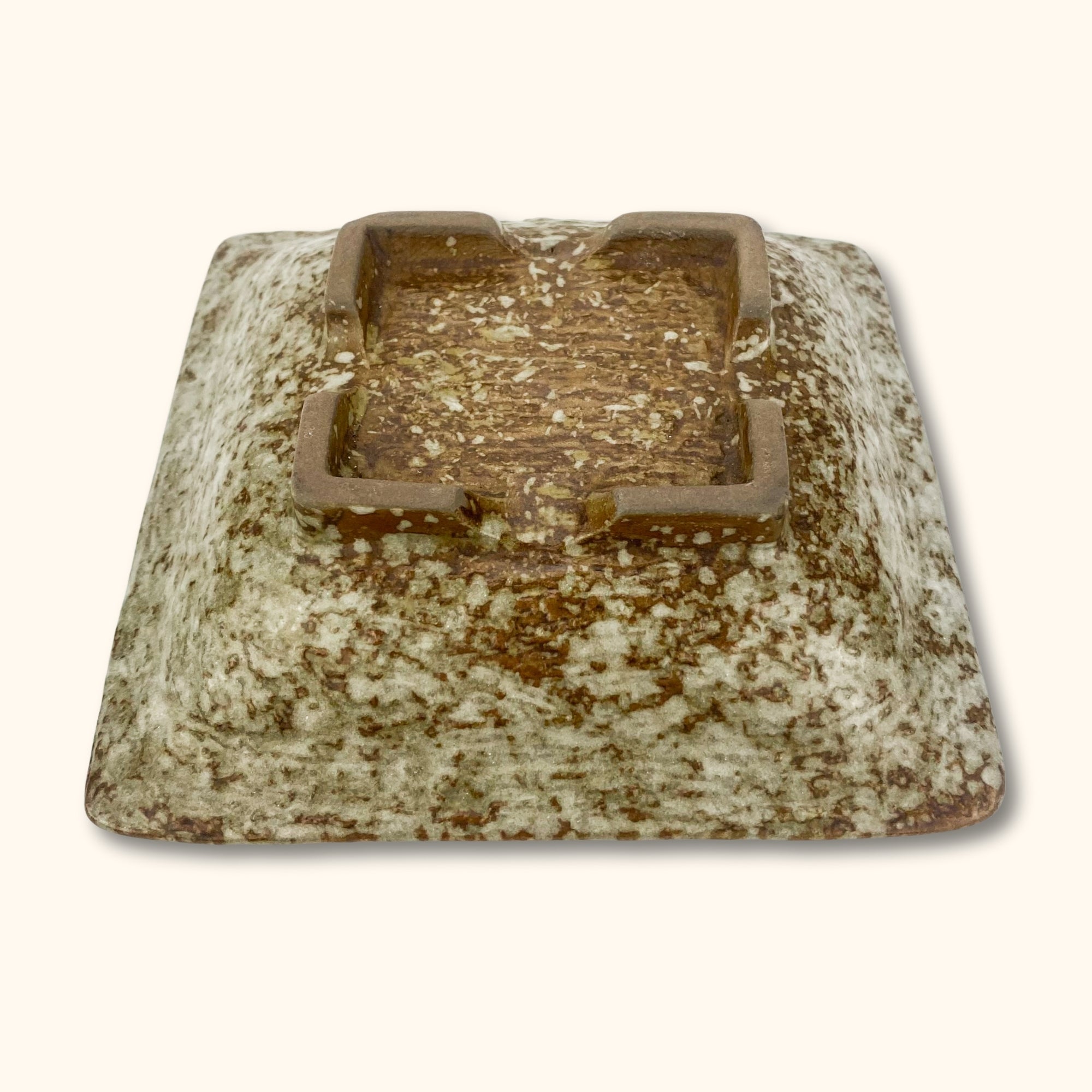 Teal and Brown Stone Square Soap Dish -  - Soap Dish