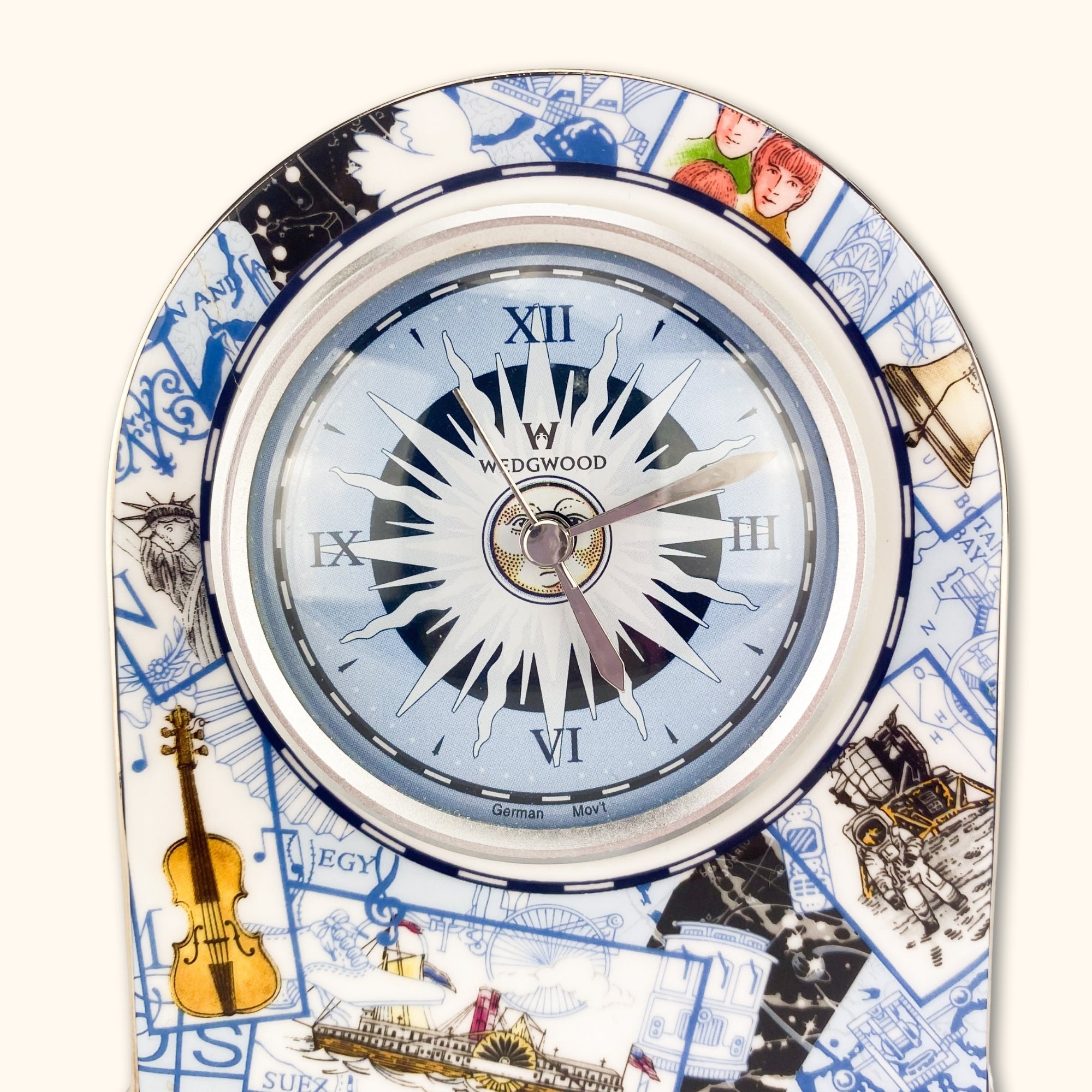 Wedgewood Millenium Bone China Mantel Clock -  - Clocks