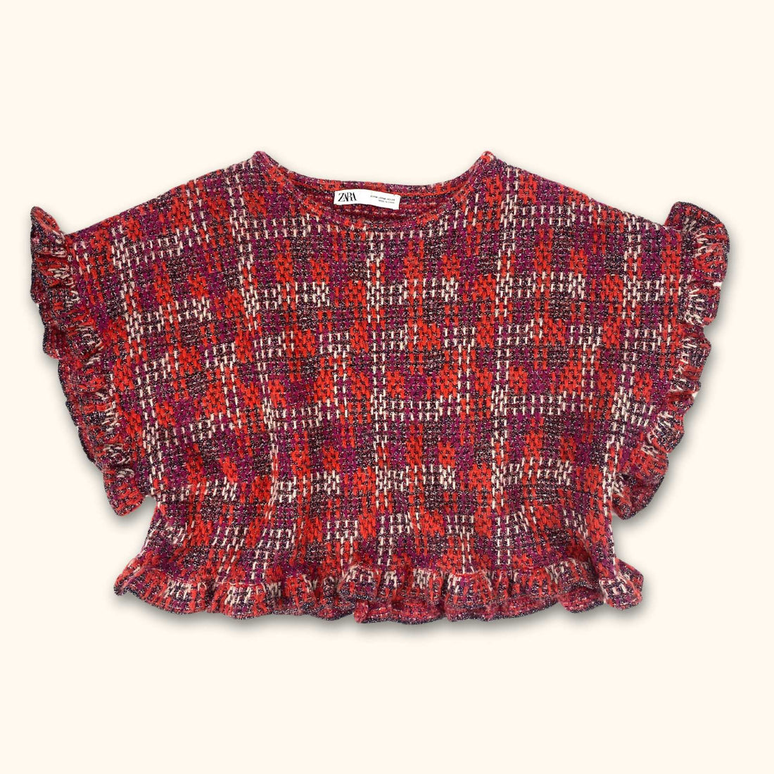 Zara Pink Sparkle Top Co-ord - Size Medium -  - Co-ords