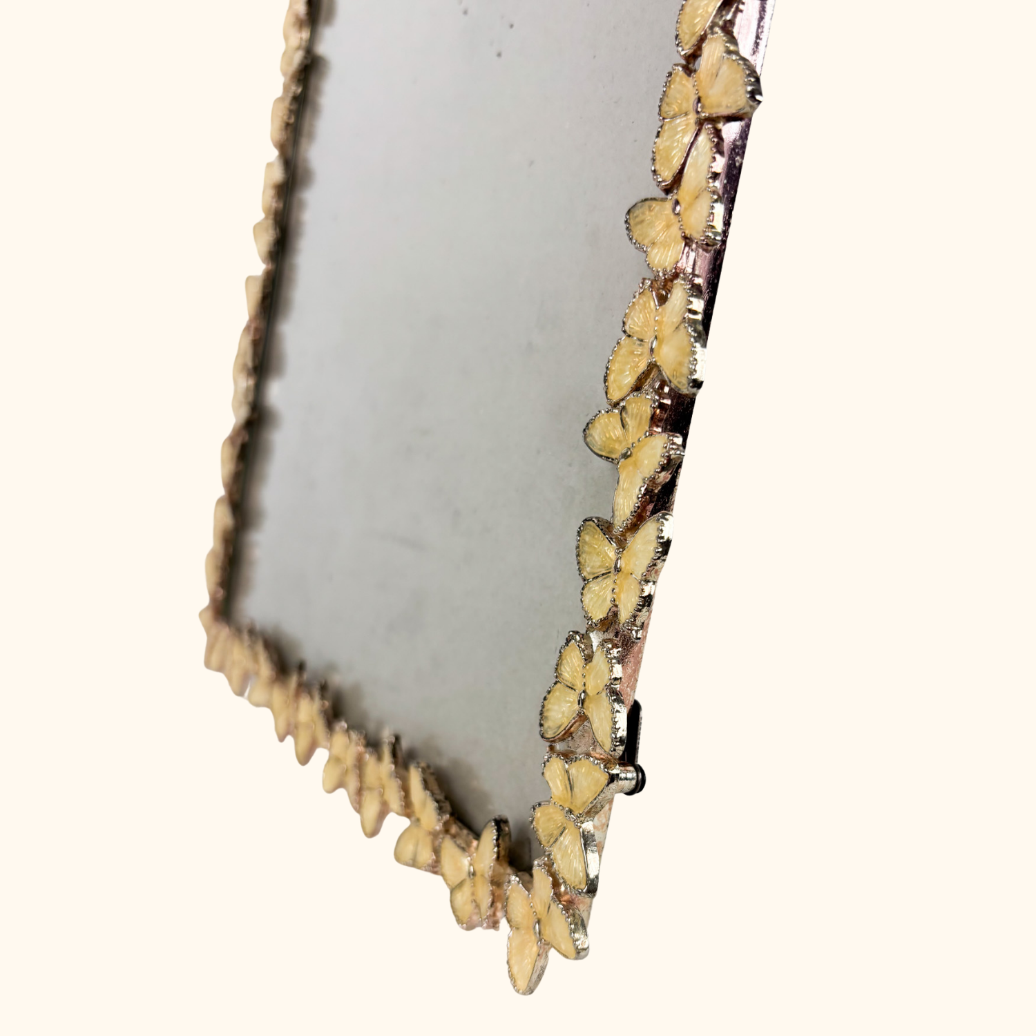 Cream Metal Butterfly Picture Frame 8x10 Sunshine Thrift