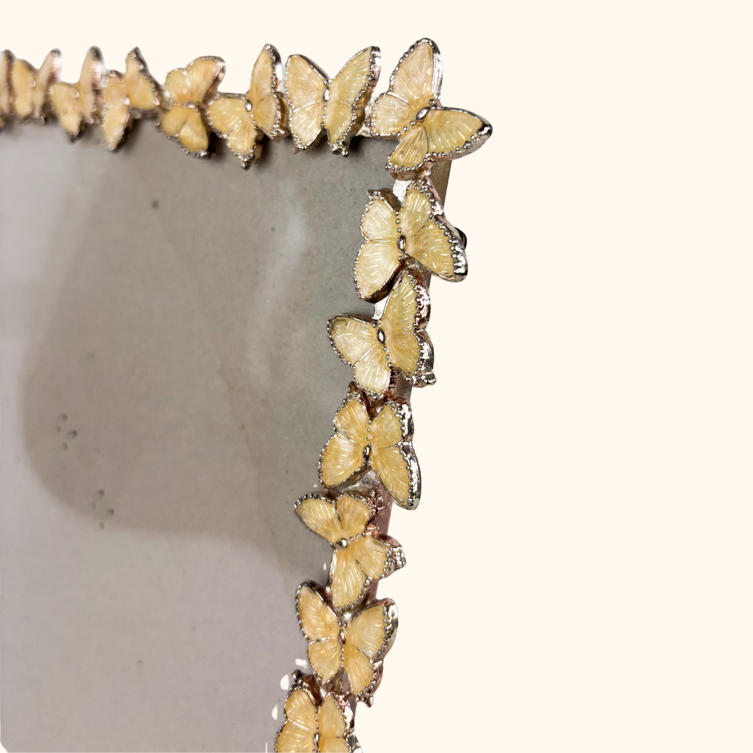 Cream Metal Butterfly Picture Frame 8x10 Sunshine Thrift