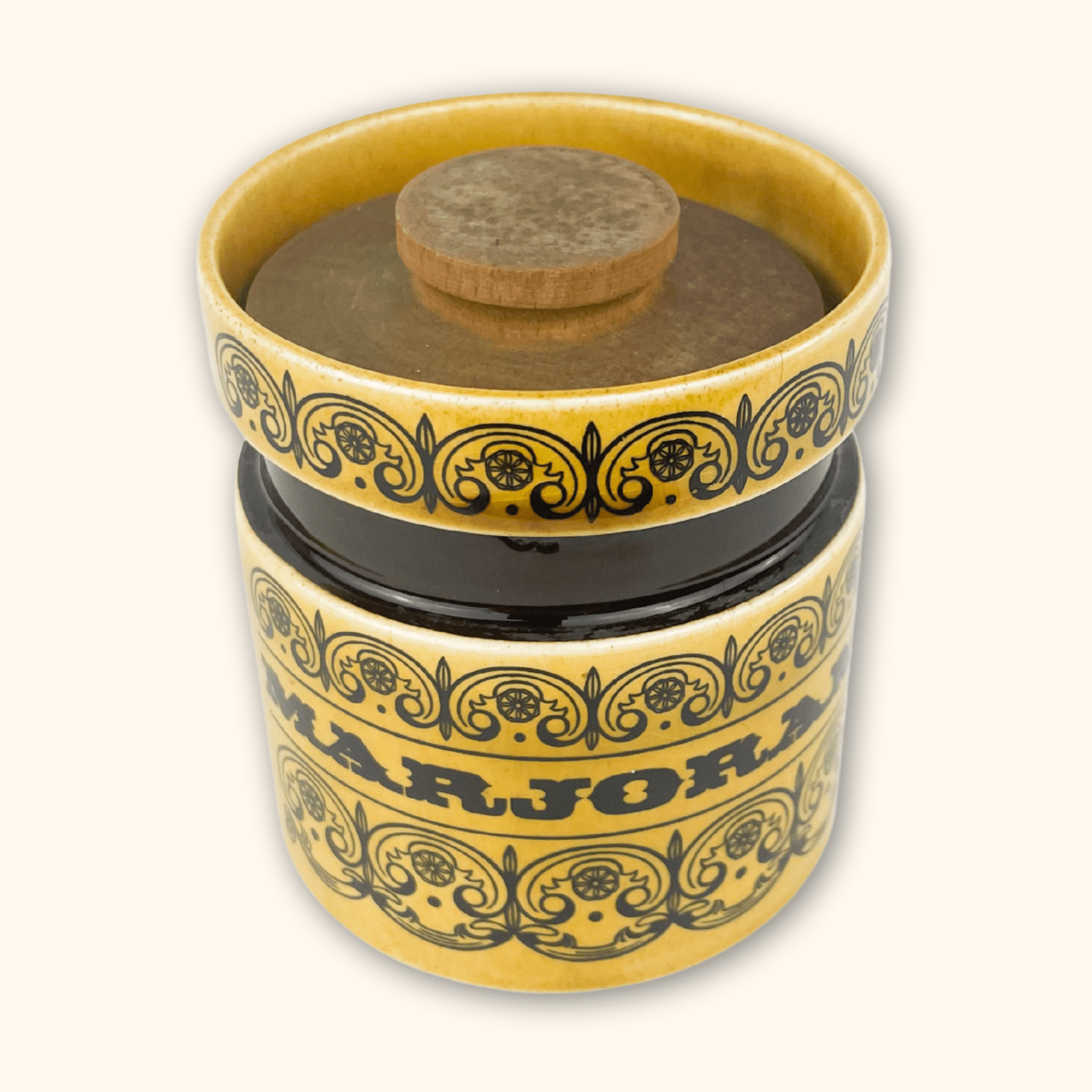 Hornsea C-Scroll Spice Jars Marjoram Hornsea