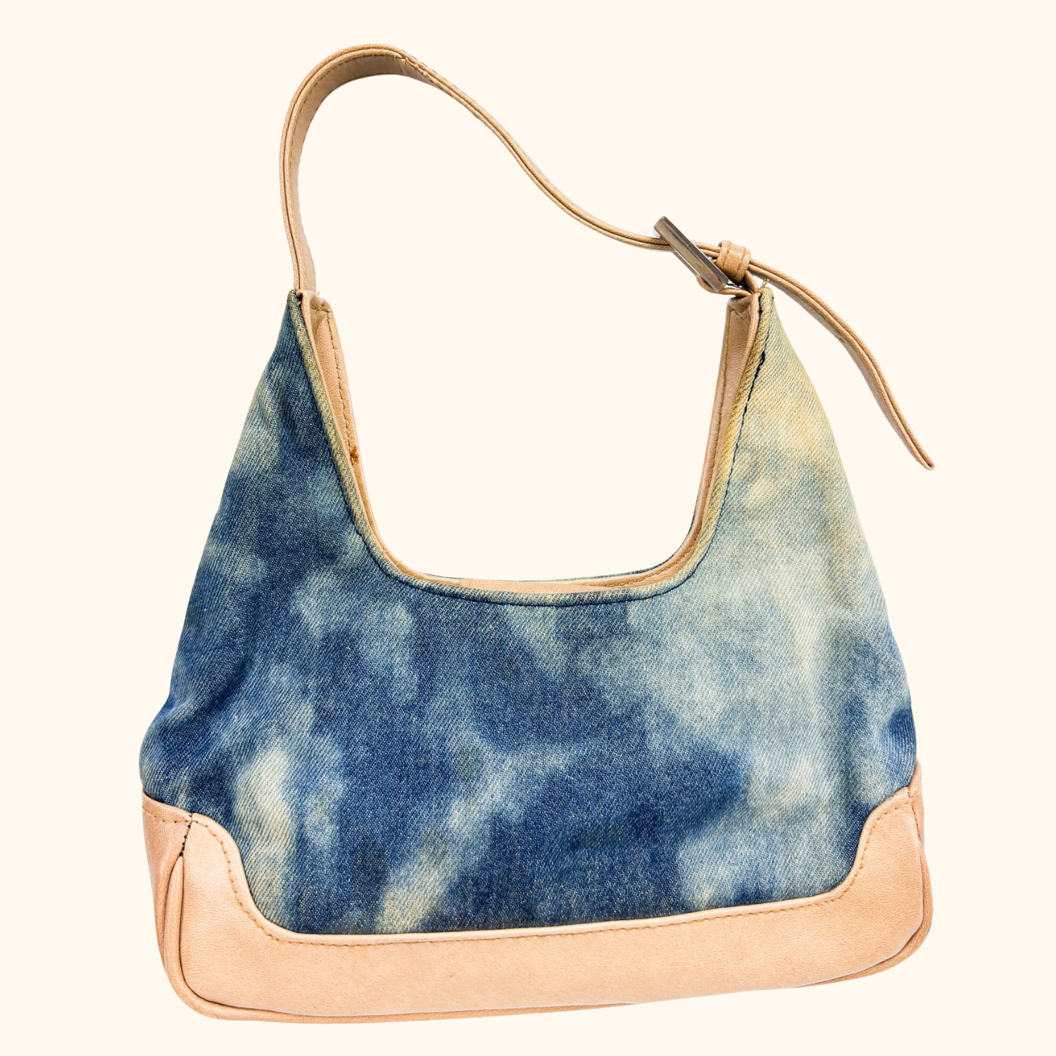 Blue Denim Tie Die Shoulder Bag Sunshine Thrift