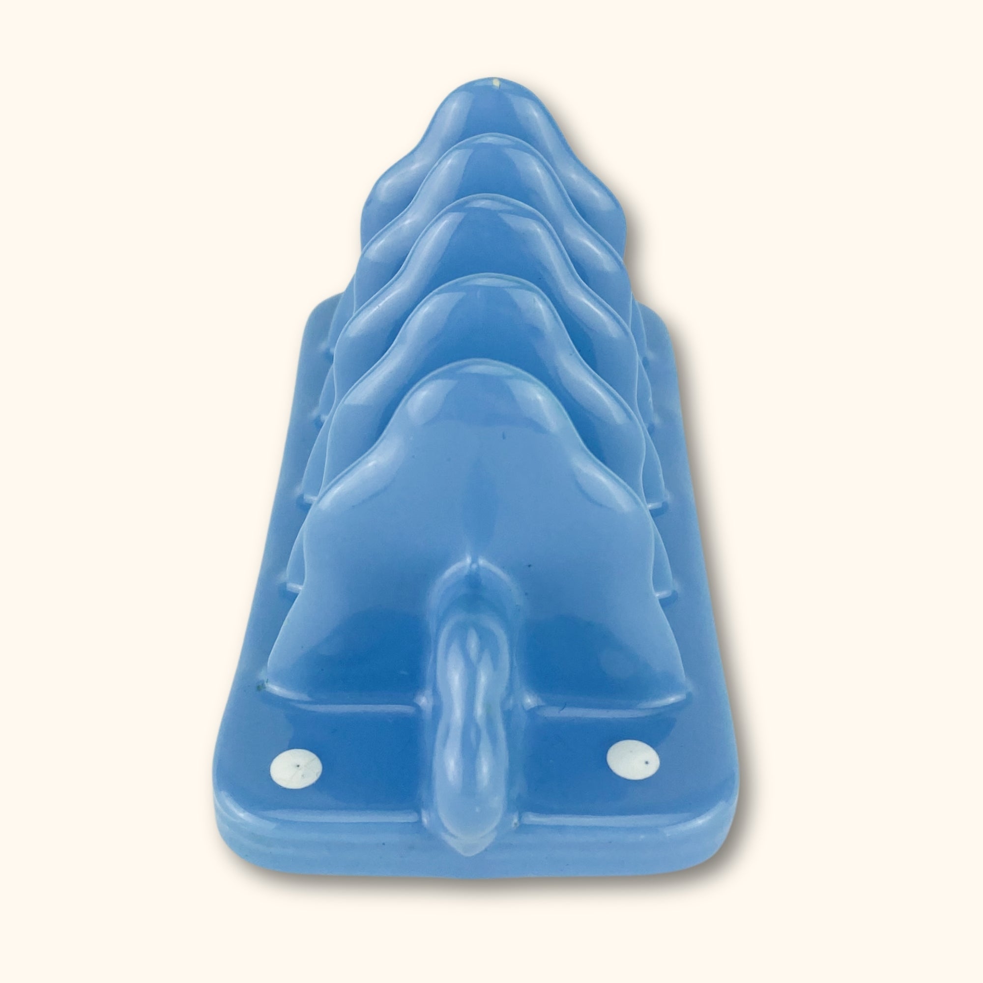 Vintage Blue Ceramic Toast Rack - - Kitchenware